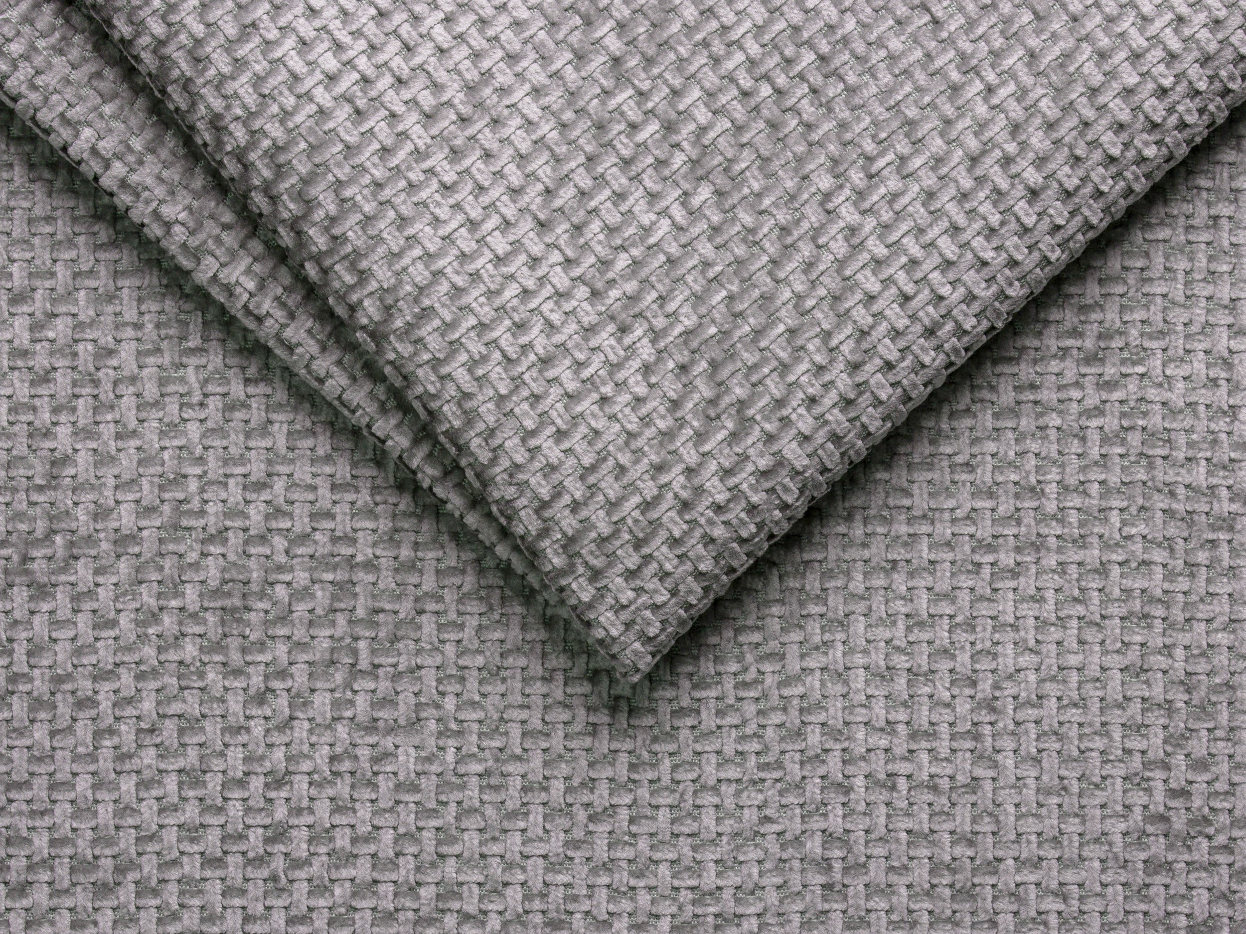 WHALE Bed Light Gray Chenille