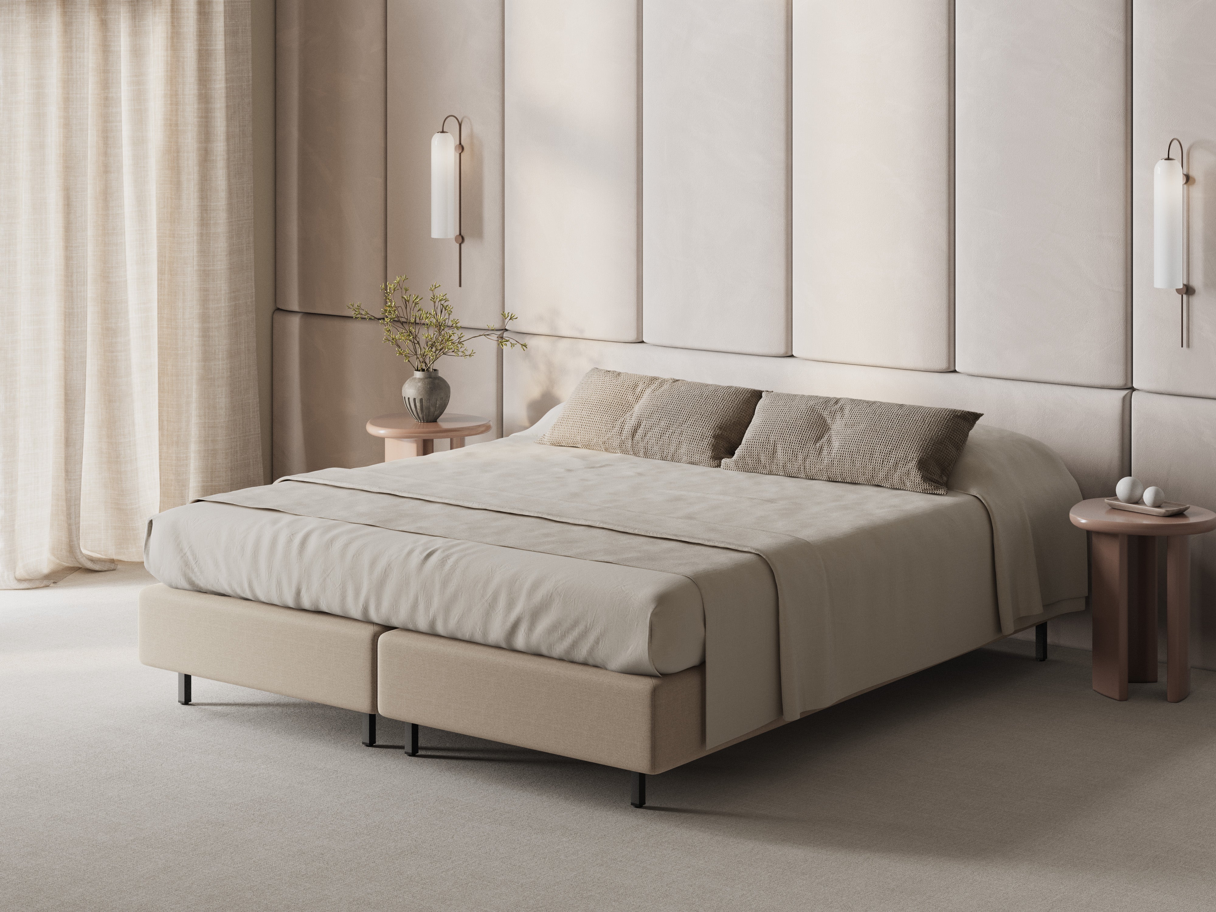 WHALE Bed Beige