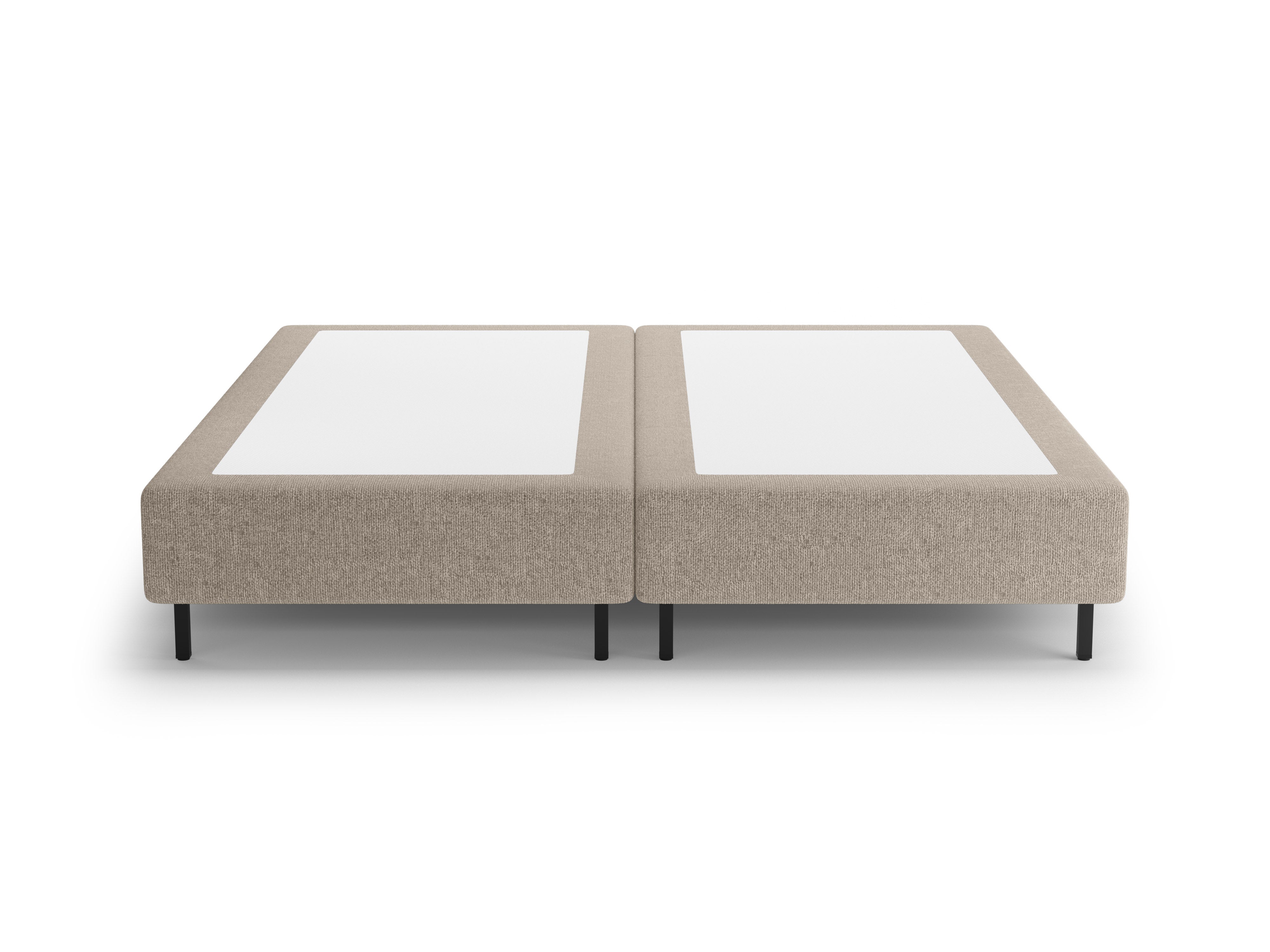 WHALE Bed Dark Beige Chenille
