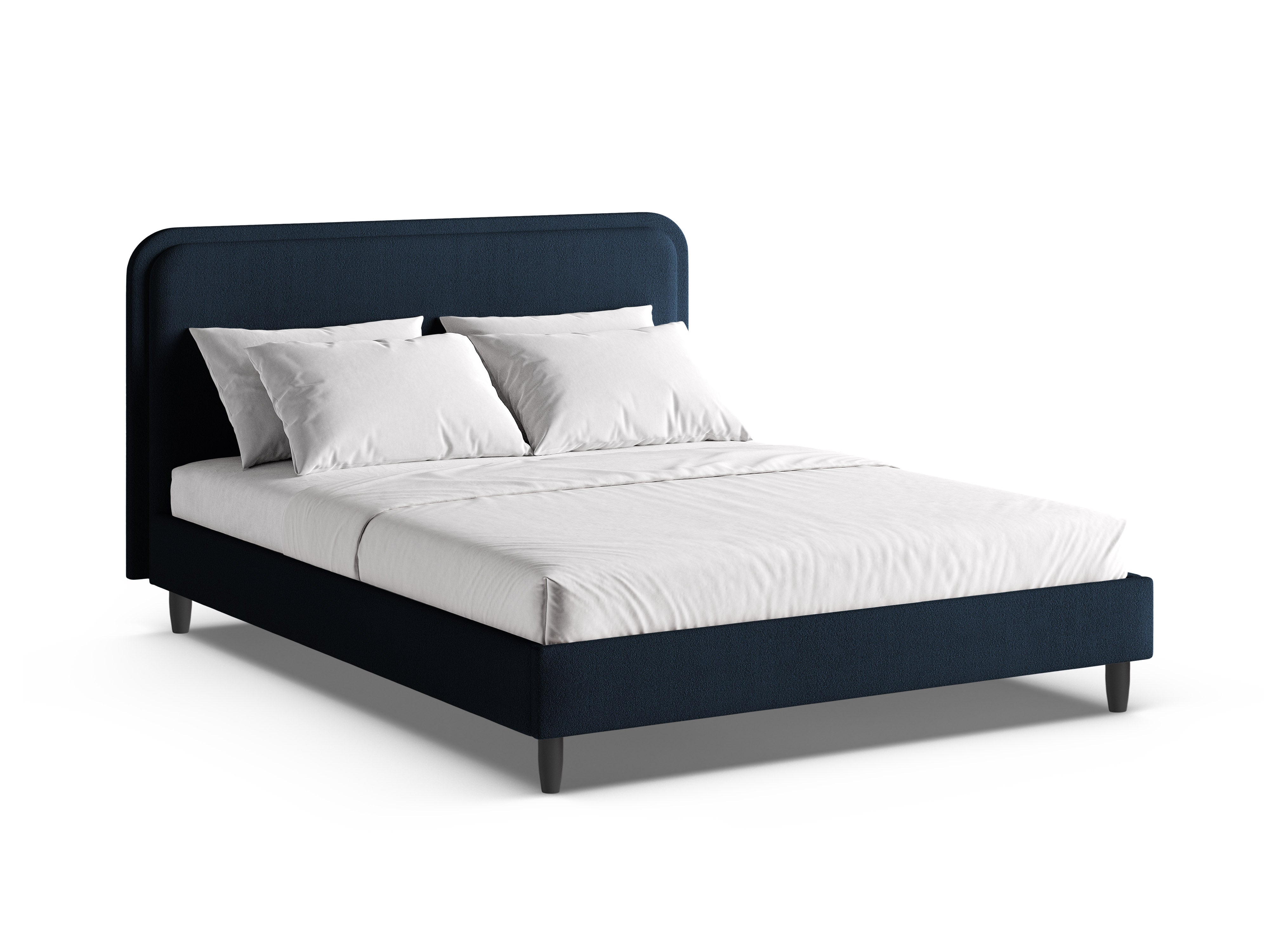 AVELINE Bed Dark Blue Boucle