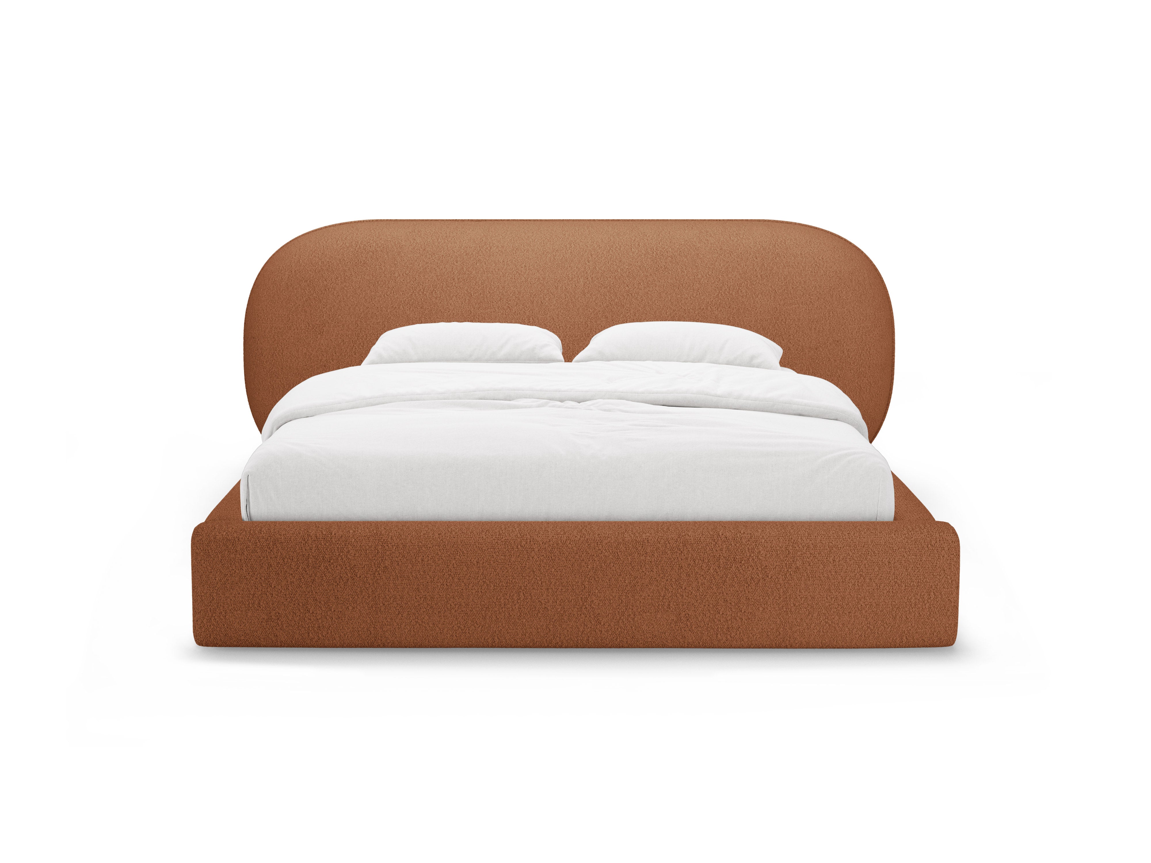 OVALO Bed Terracotta Boucle