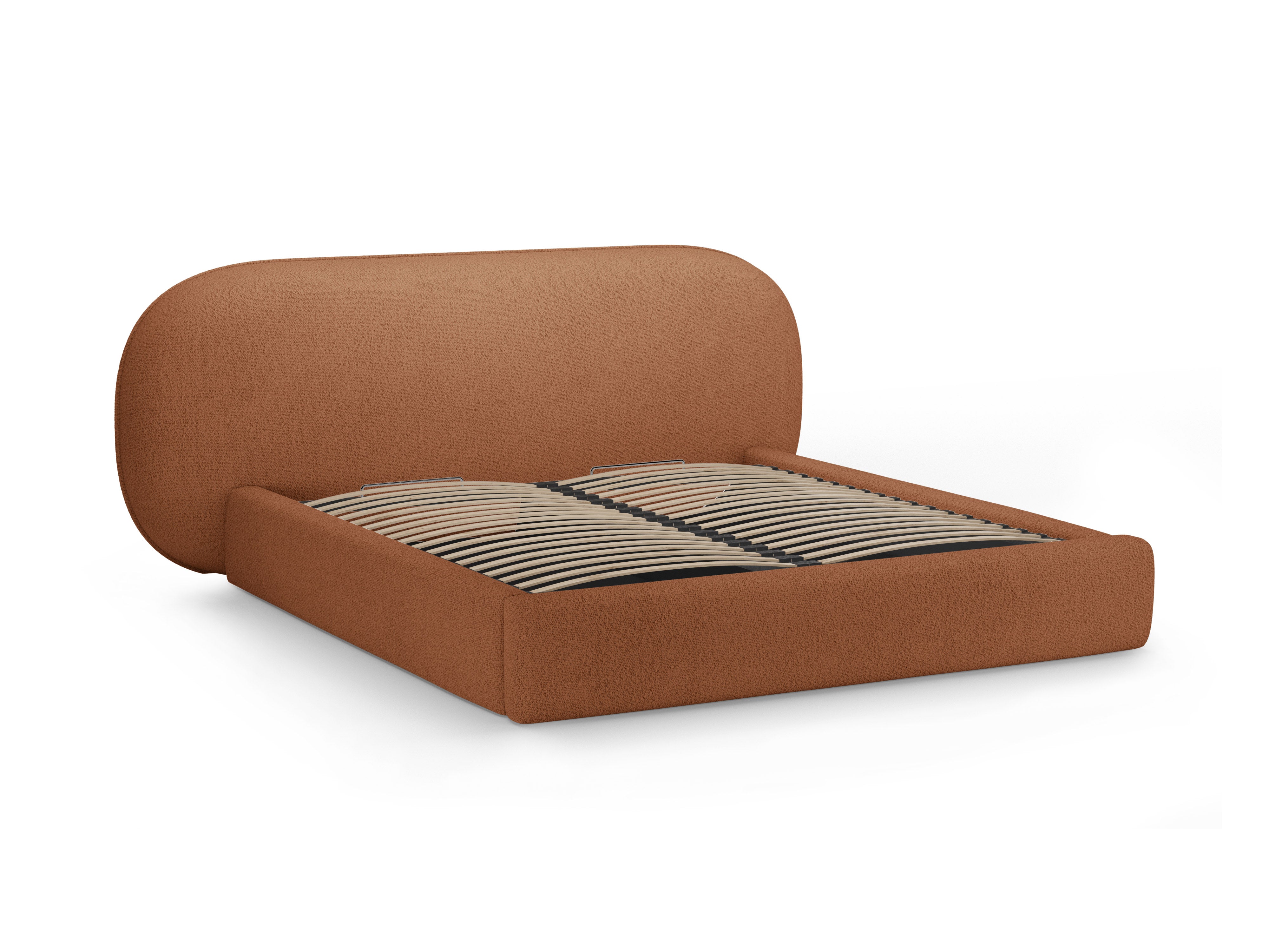 OVALO Bed Terracotta Boucle