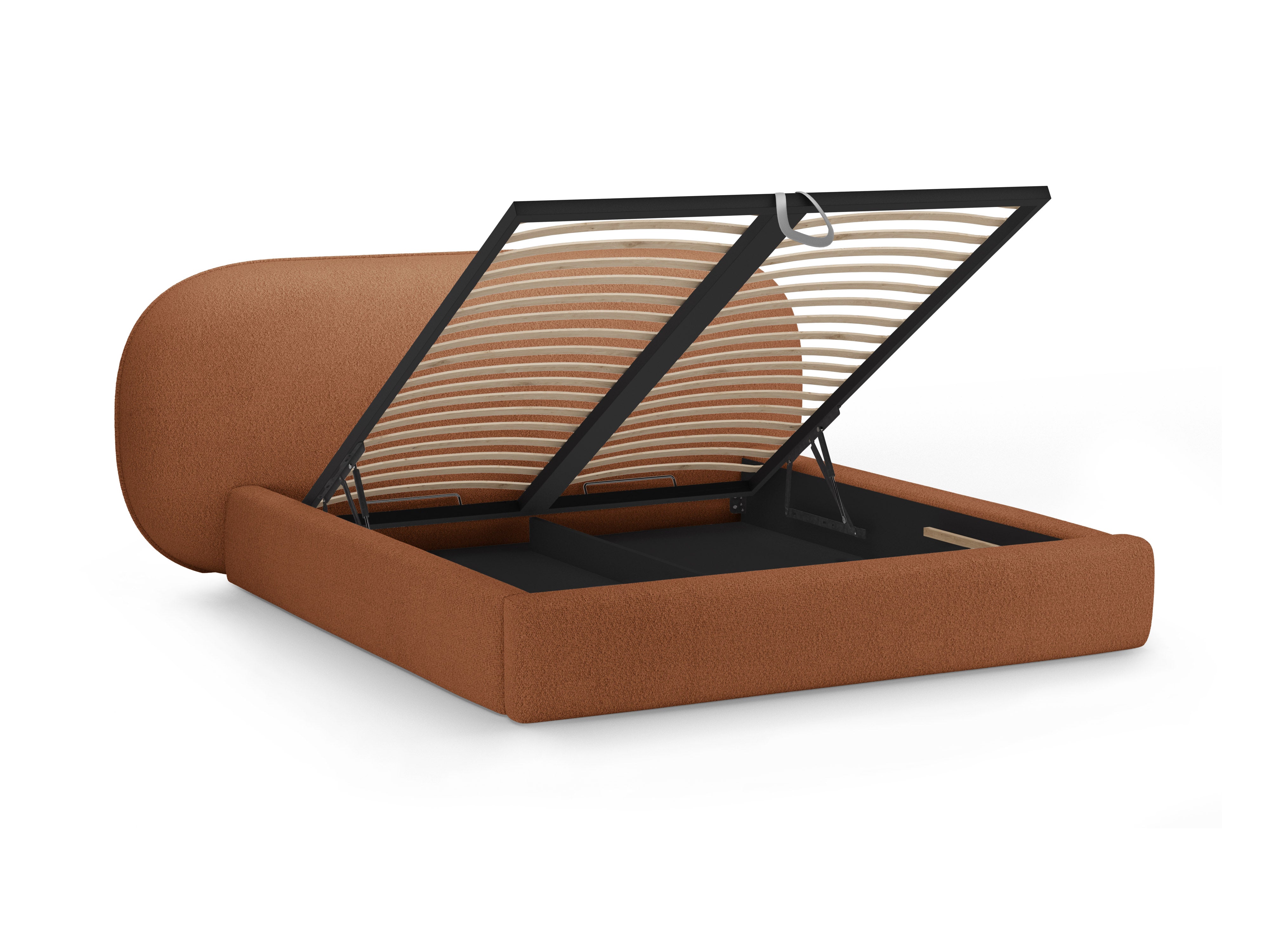 OVALO Bed Terracotta Boucle