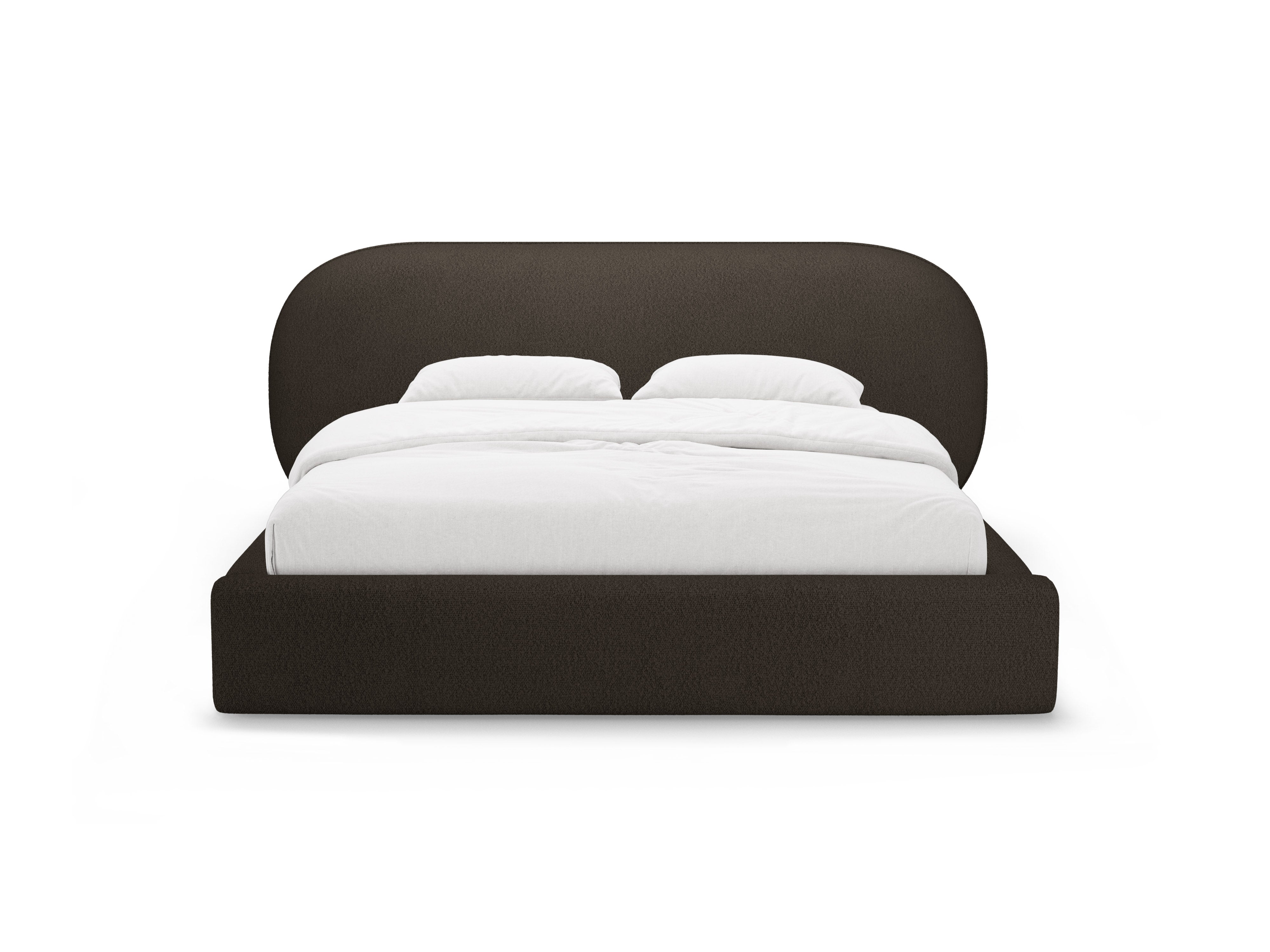 Postel OVALO hnědý boucle