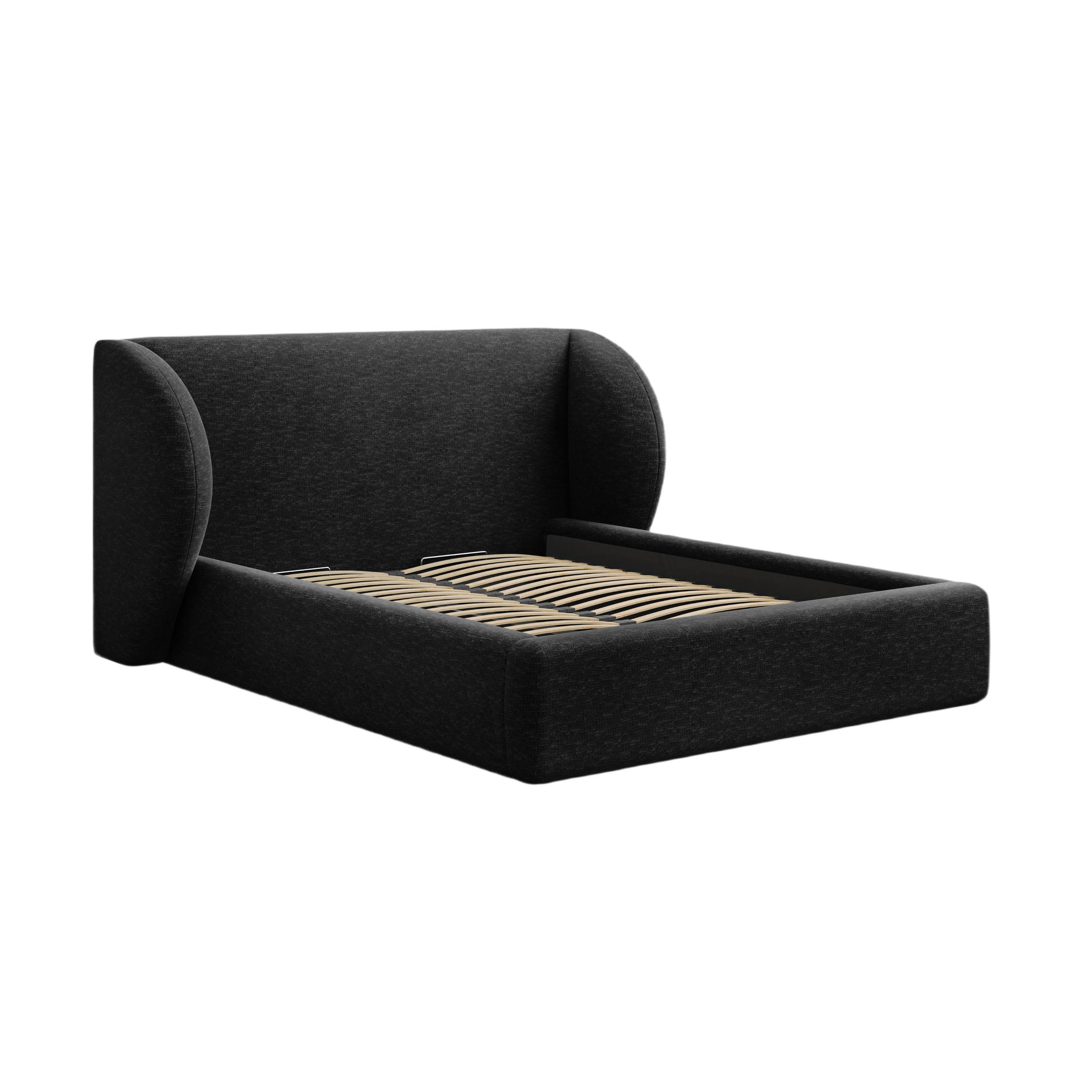 MILEY bed black chenille silky