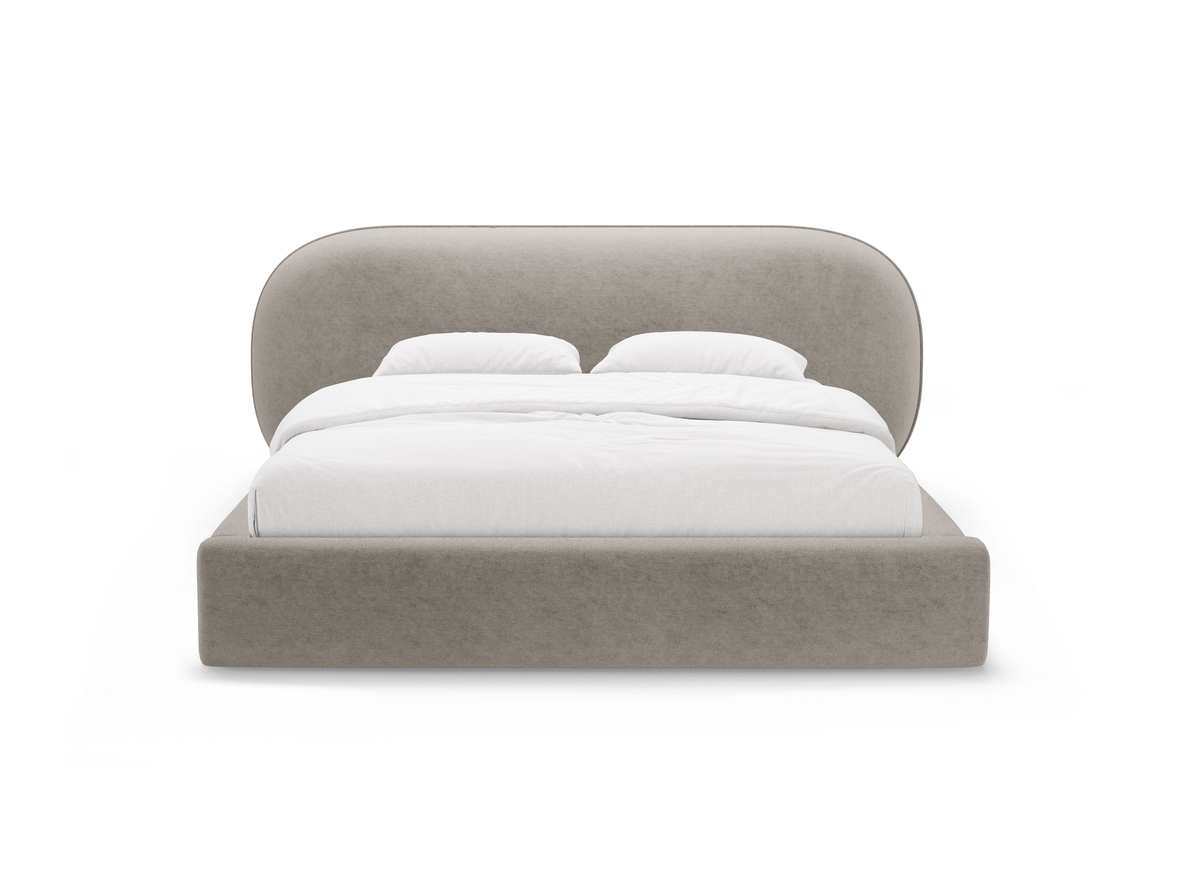 OVALO Bed Beige Chenille