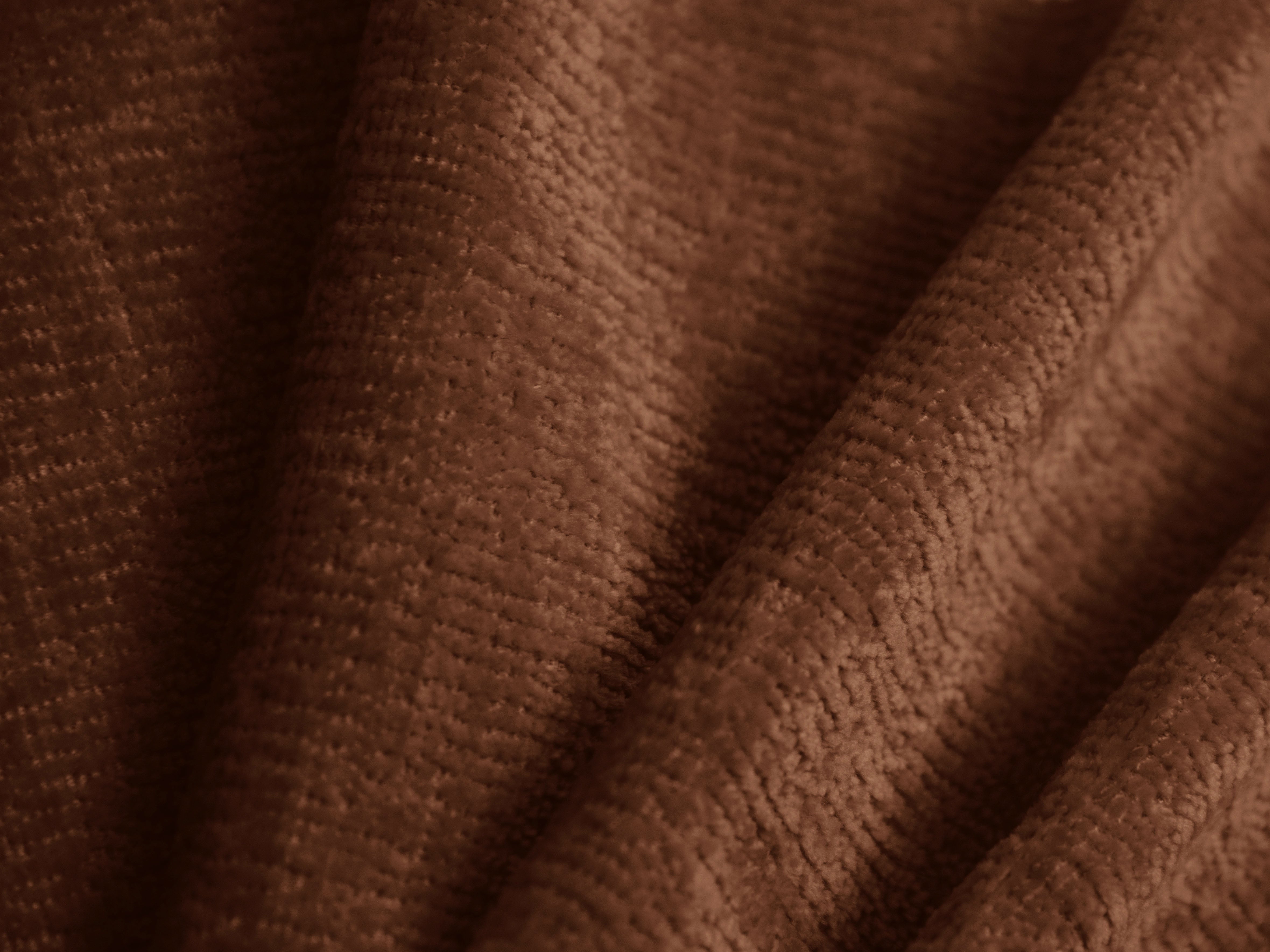 OVALO Bed Terracotta Chenille