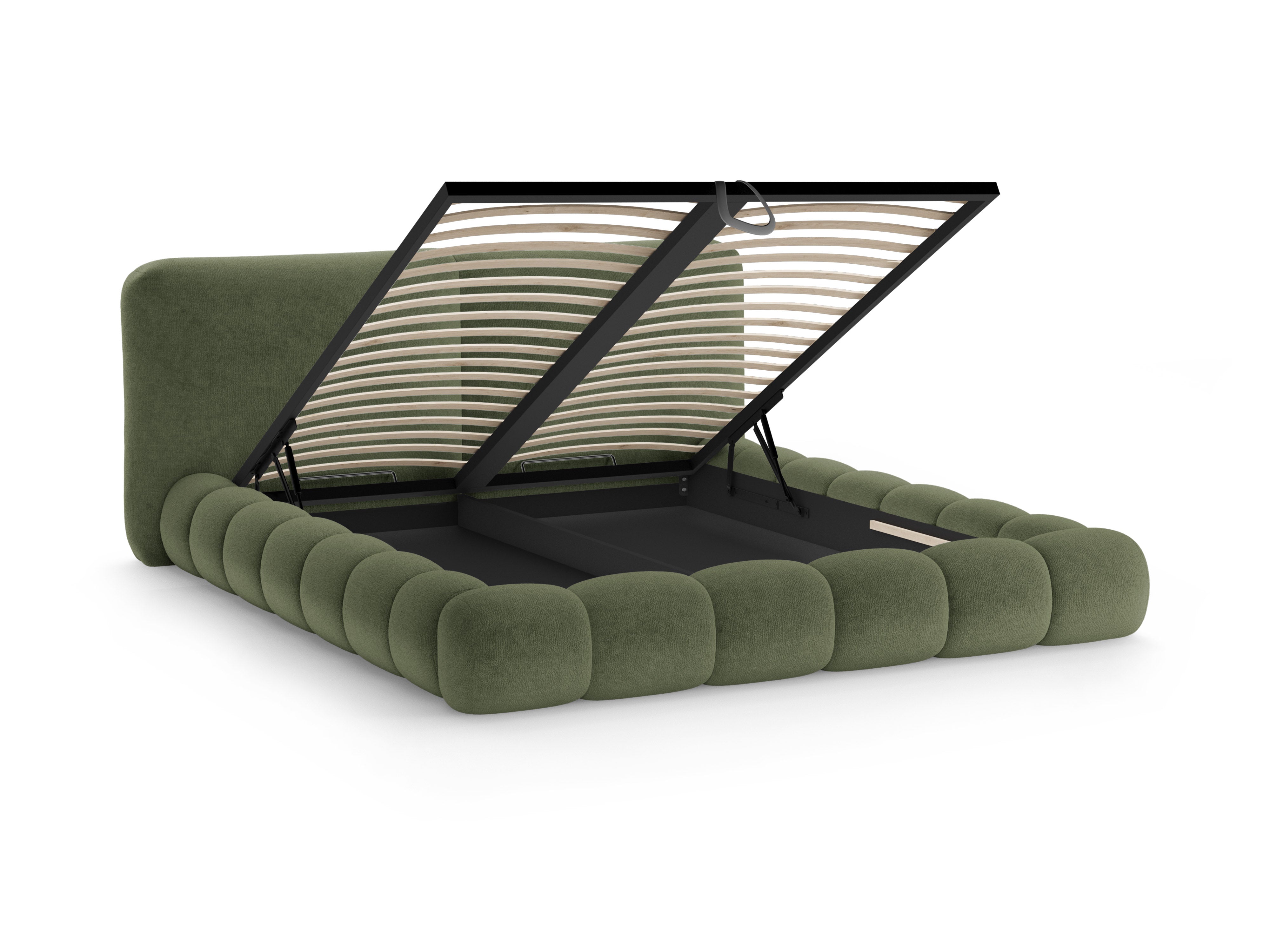 SOLANGE Bed Green Chenille