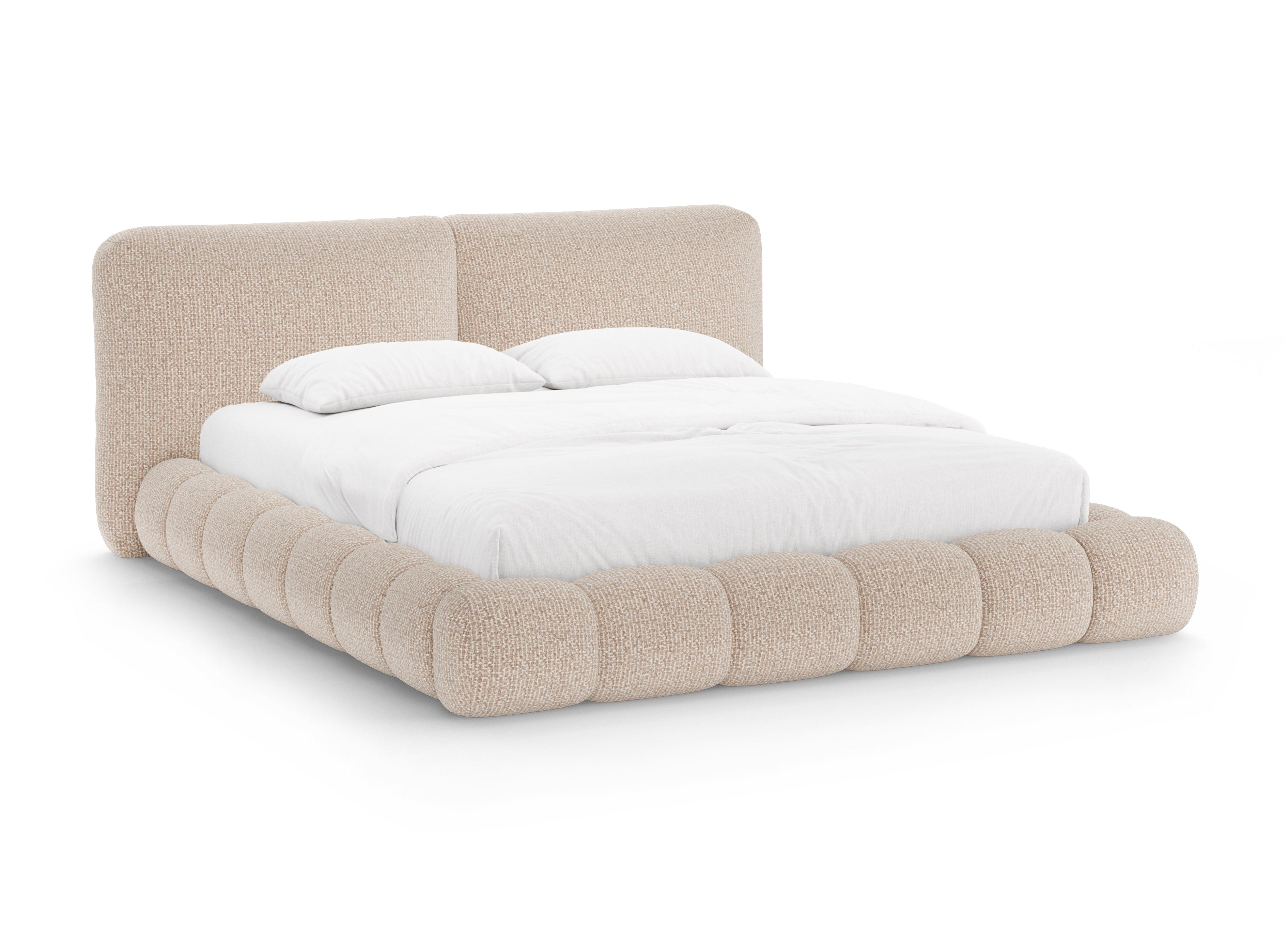SOLANGE Bed in Sand Mélange