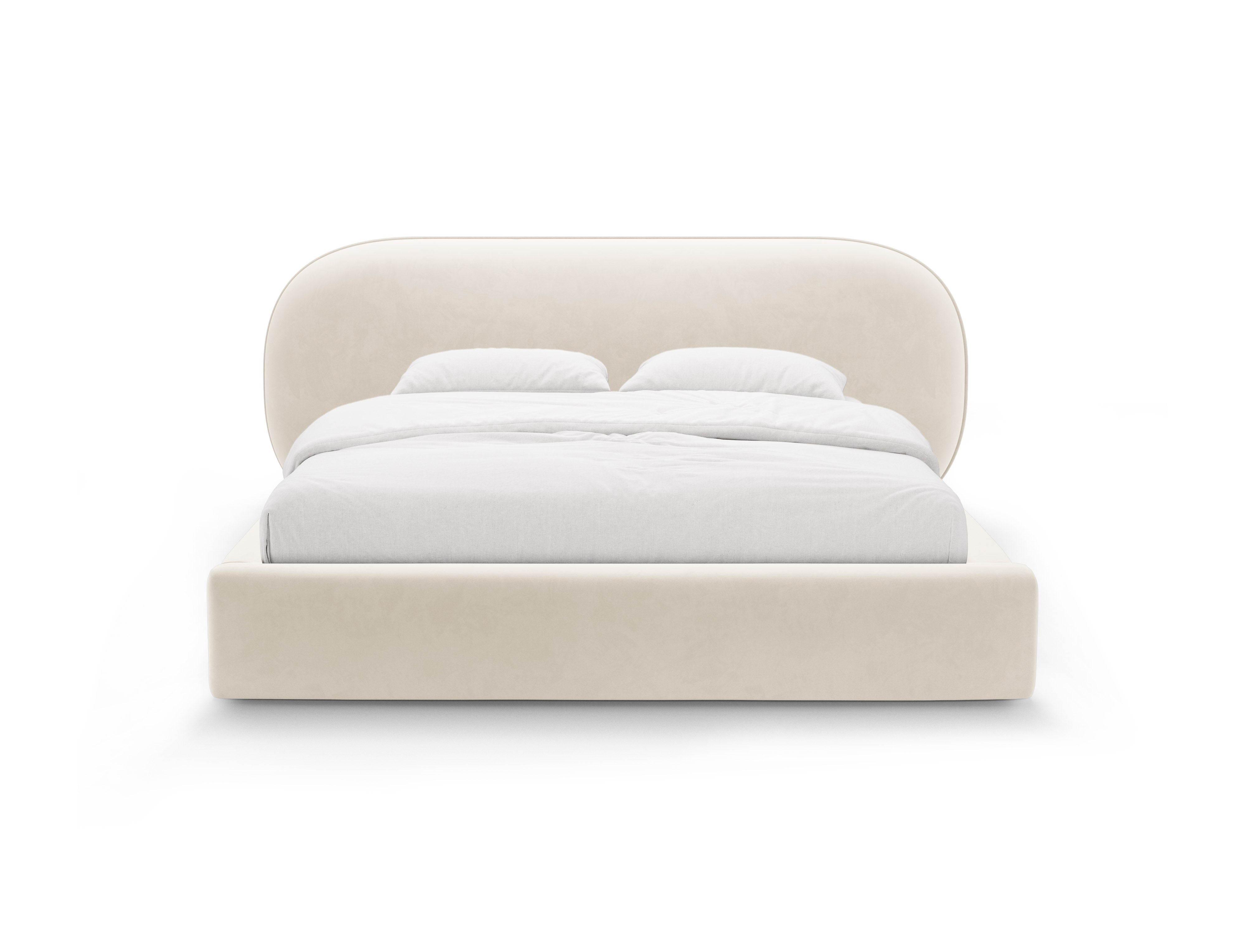 Velvet Bed OVALO Ivory