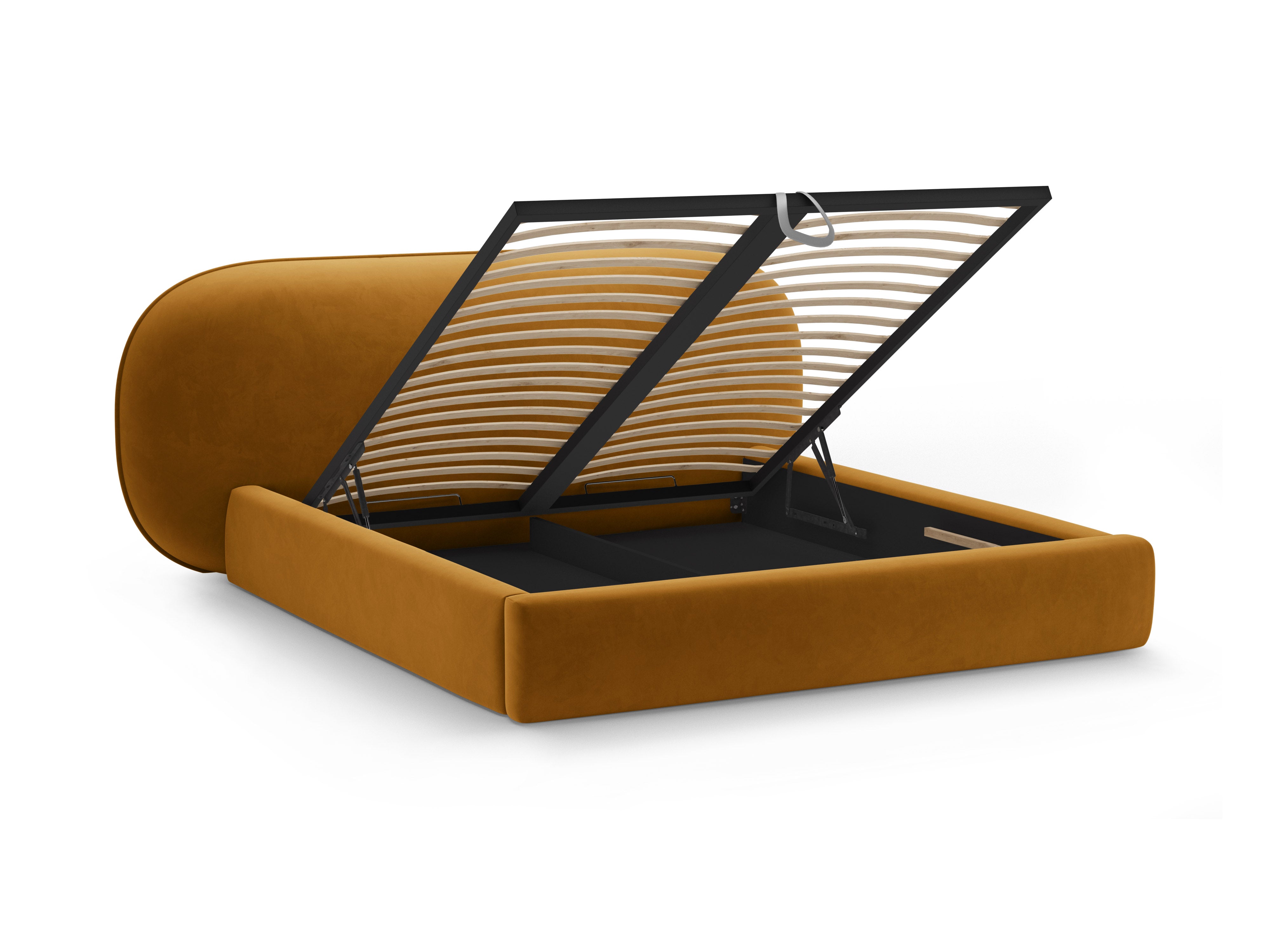 Velvet Bed OVALO Mustard