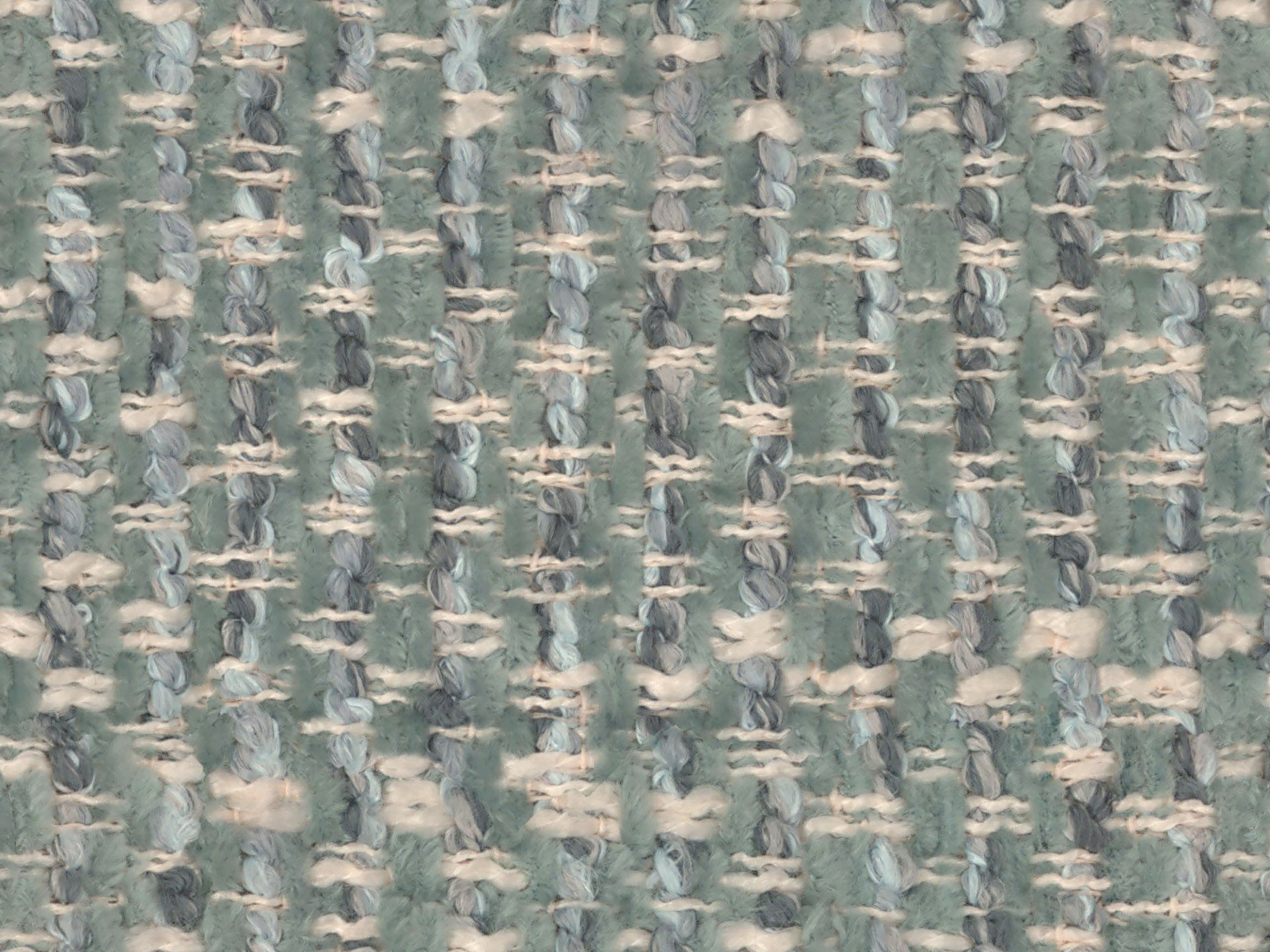 SOLANGE Bed in muted blue mélange