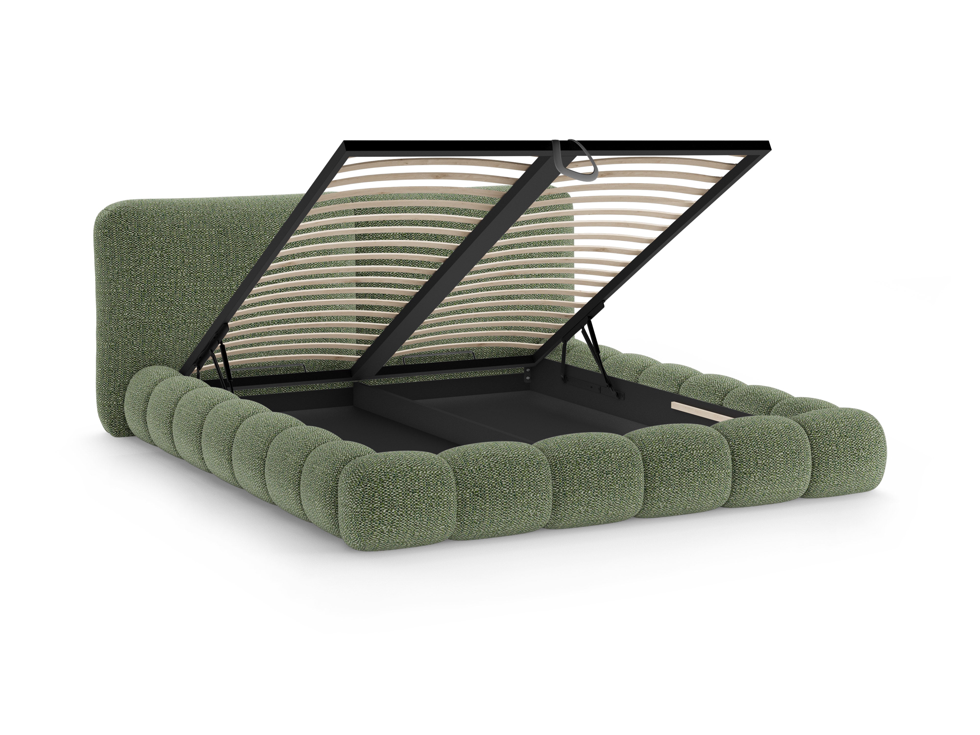 SOLANGE Bed Green Mélange