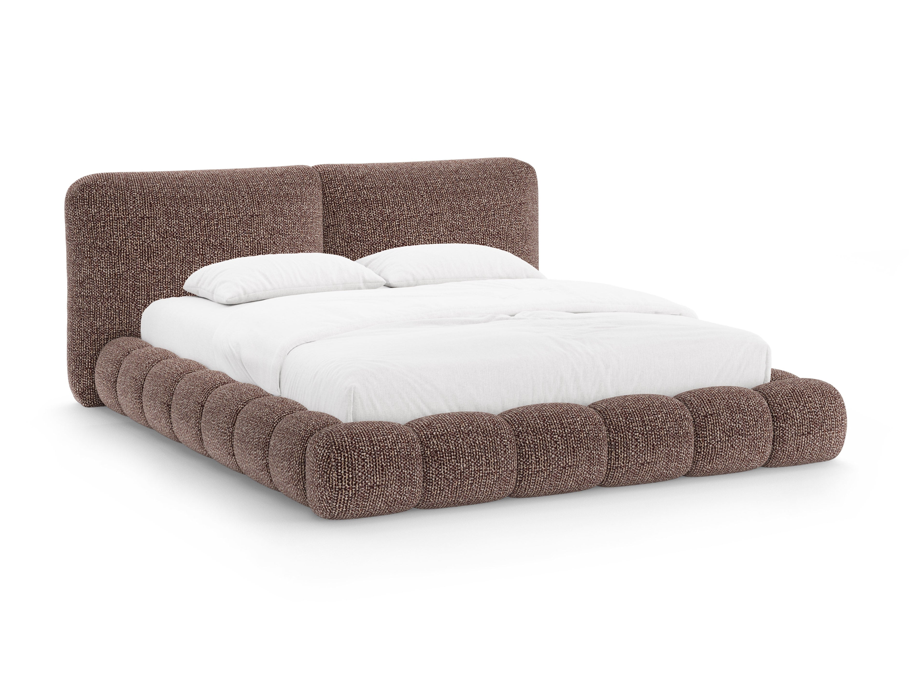 SOLANGE Bed Brown Mélange