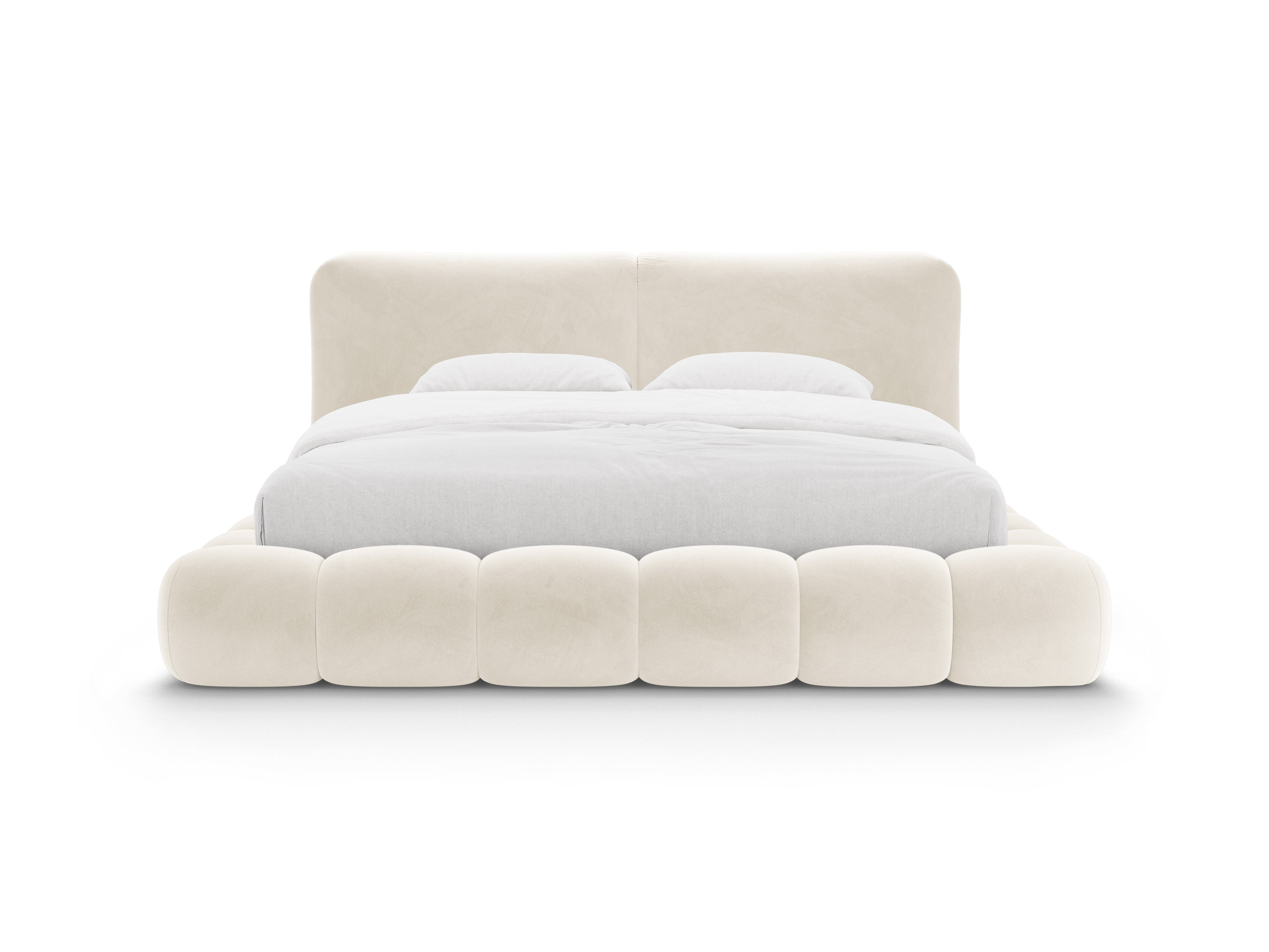 Velvet Bed SOLANGE Ivory