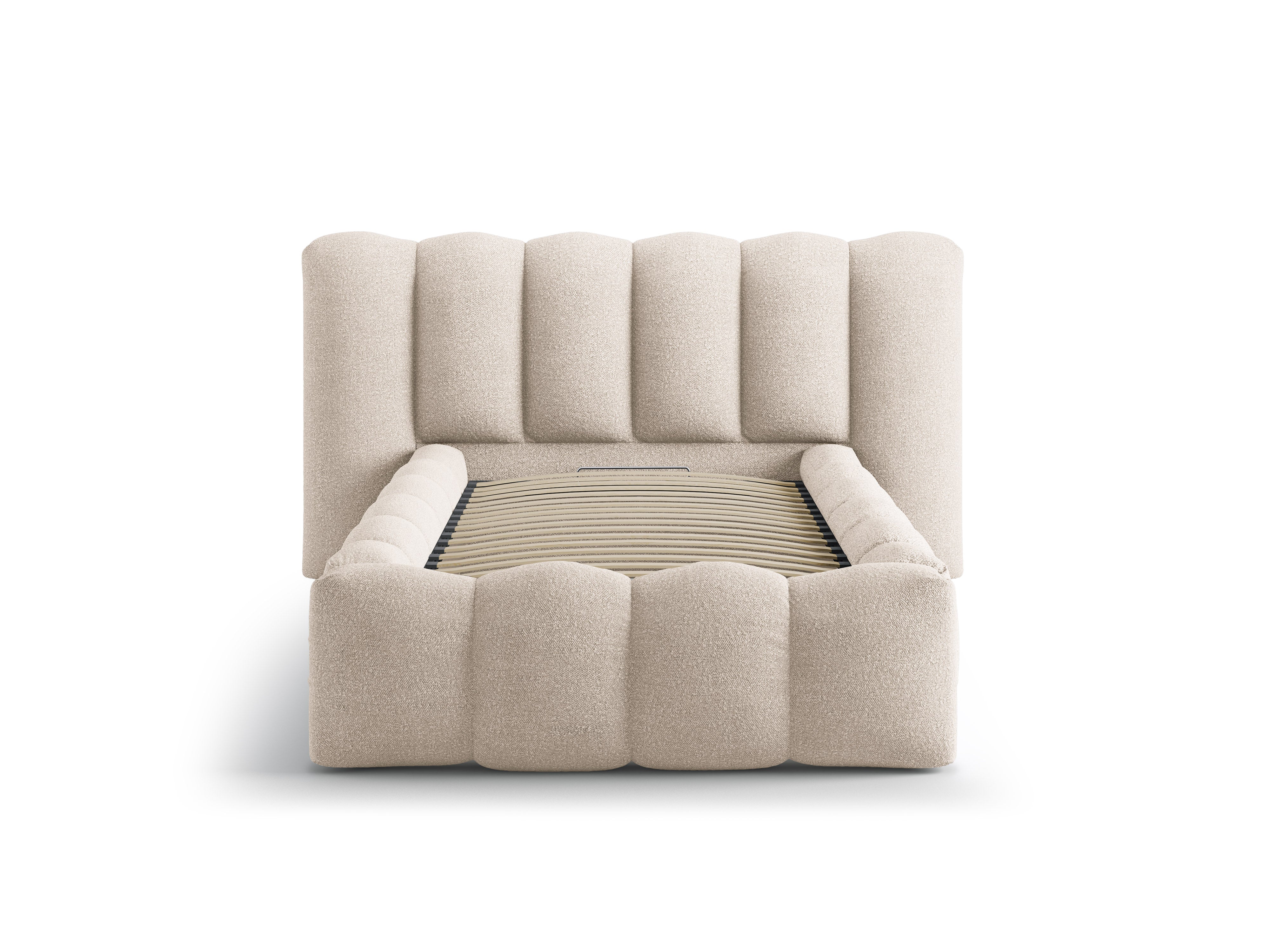LUPINE Beige Boucle Bed