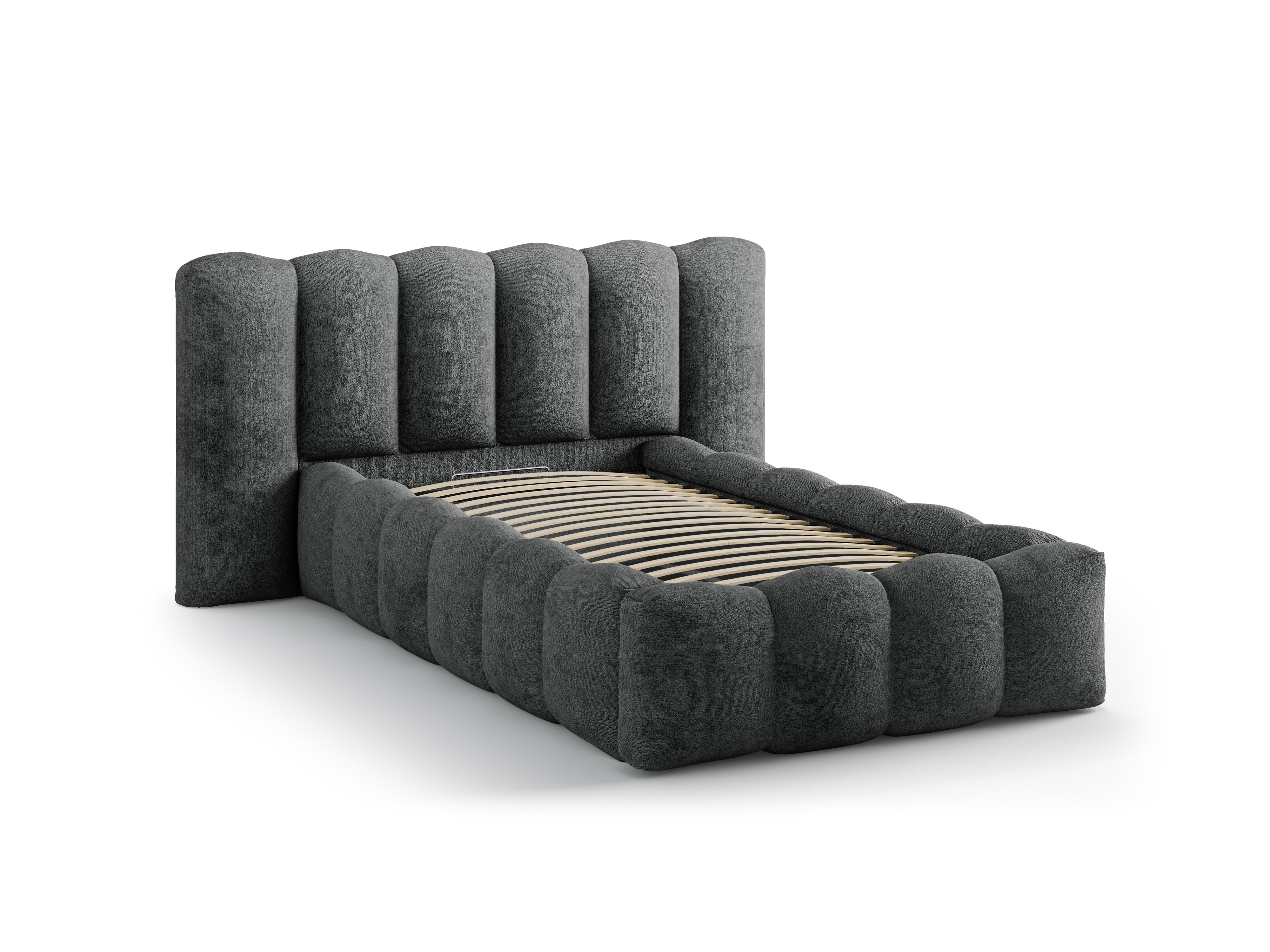 LUPINE Bed Dark Gray Chenille