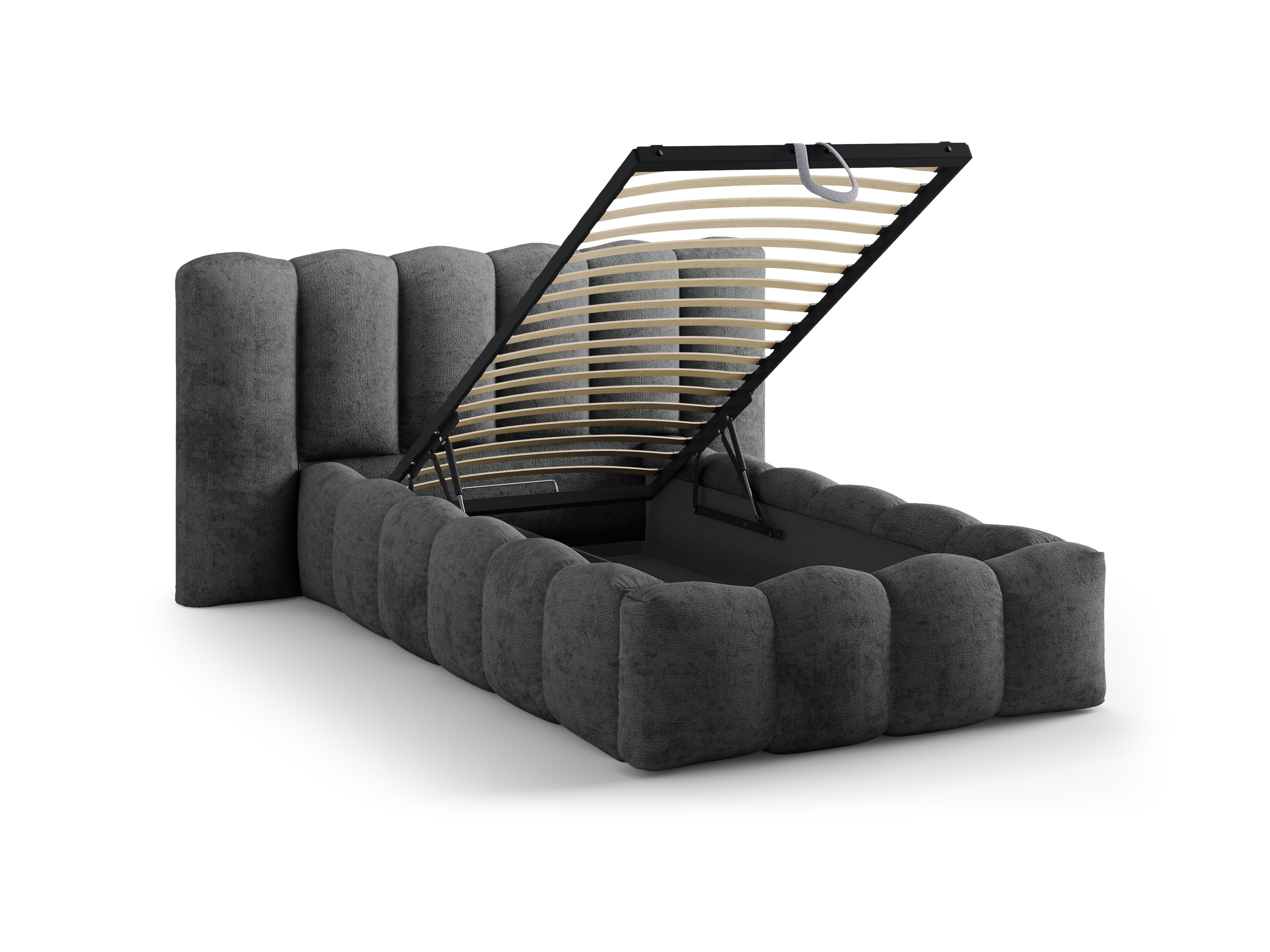 LUPINE Bed Dark Gray Chenille