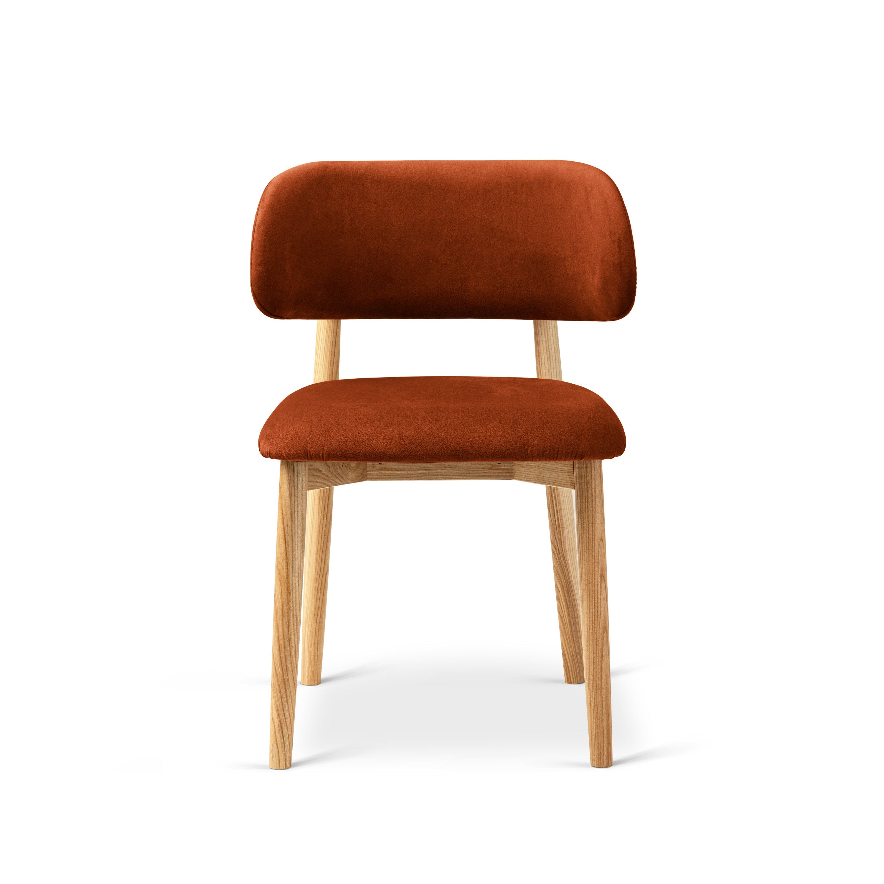 EVAN Chestnut Velvet Chair