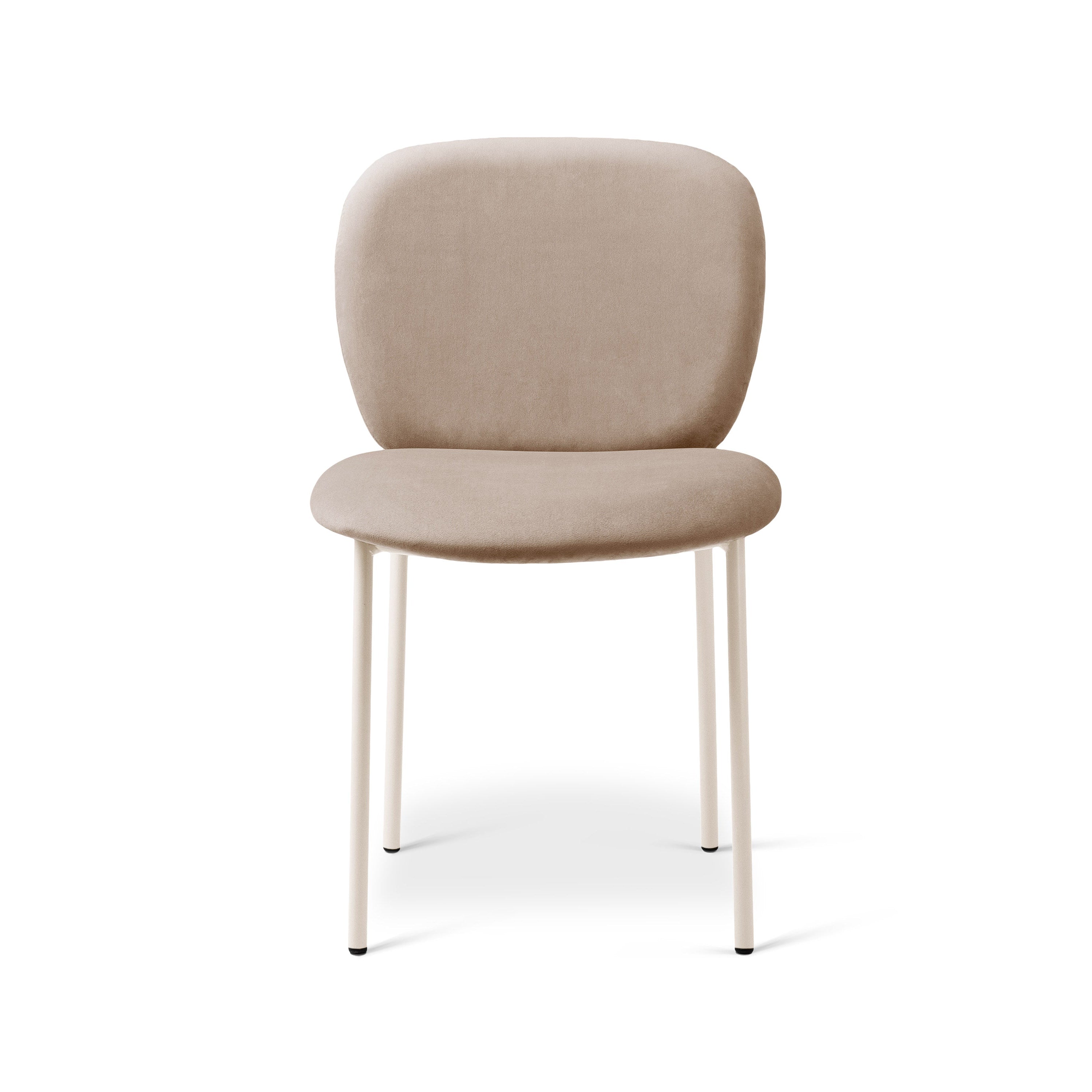 Velvet Chair CAROLINE Almond Beige