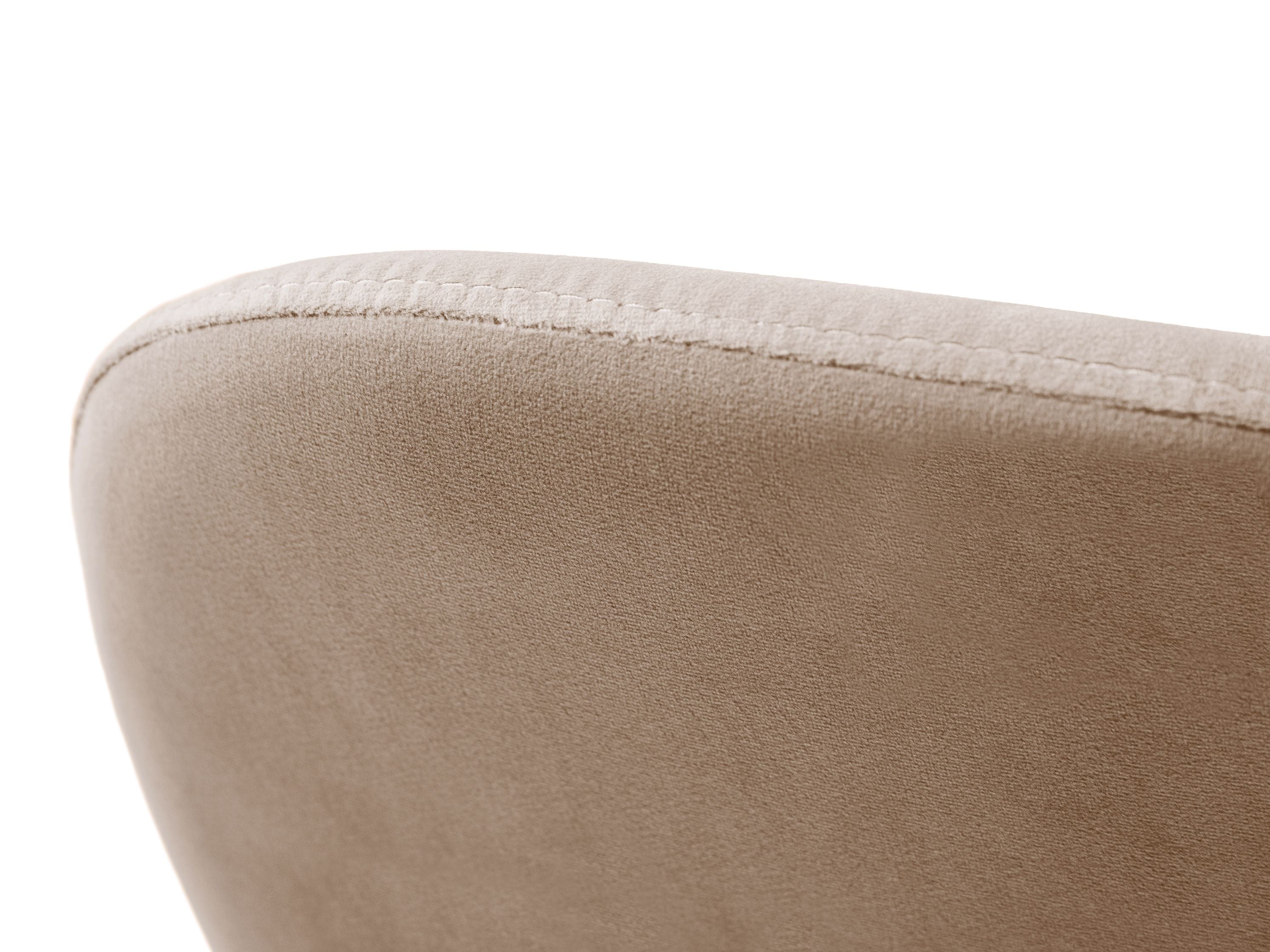 Velvet Chair CAROLINE Almond Beige
