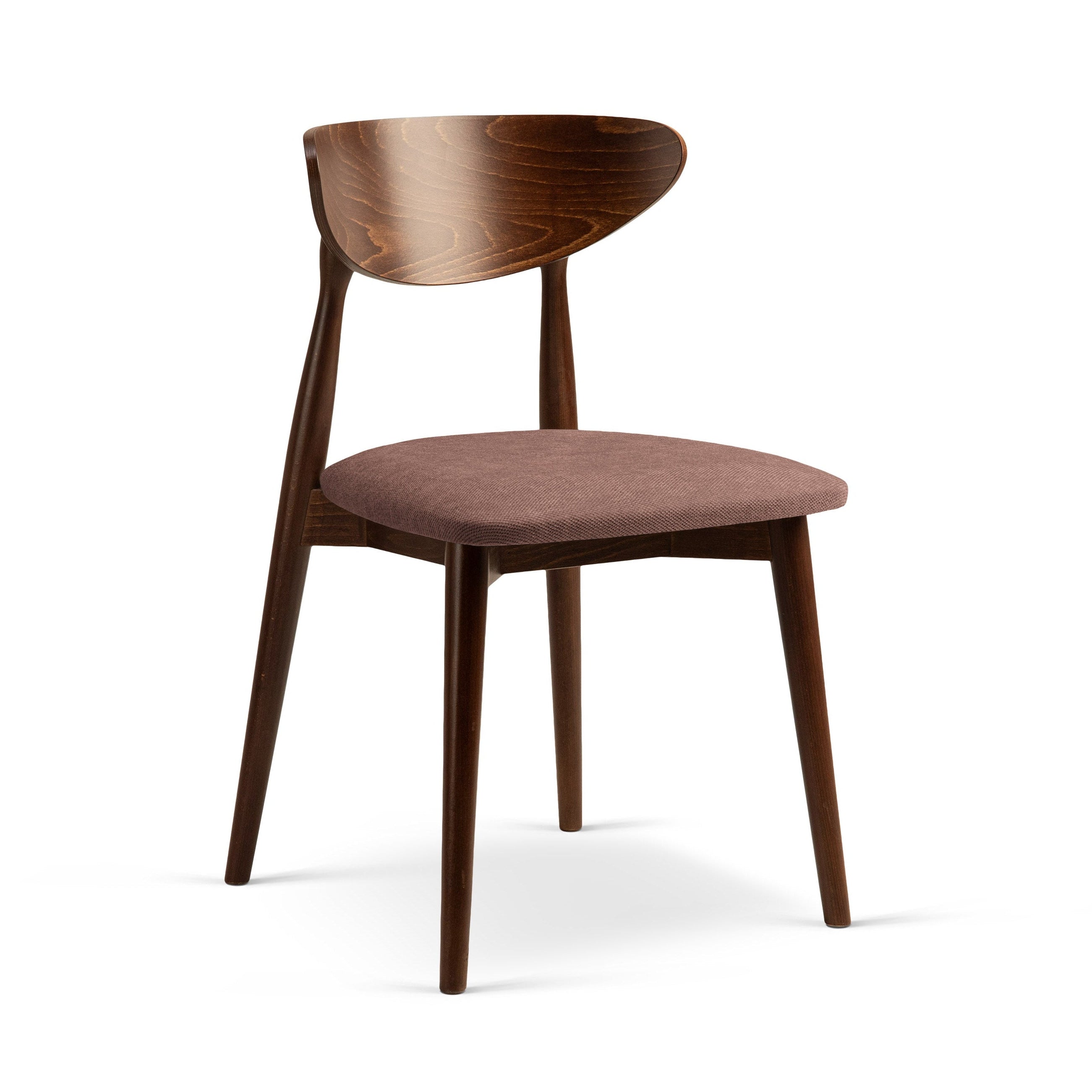 LEON Chair Dark Pink Chenille