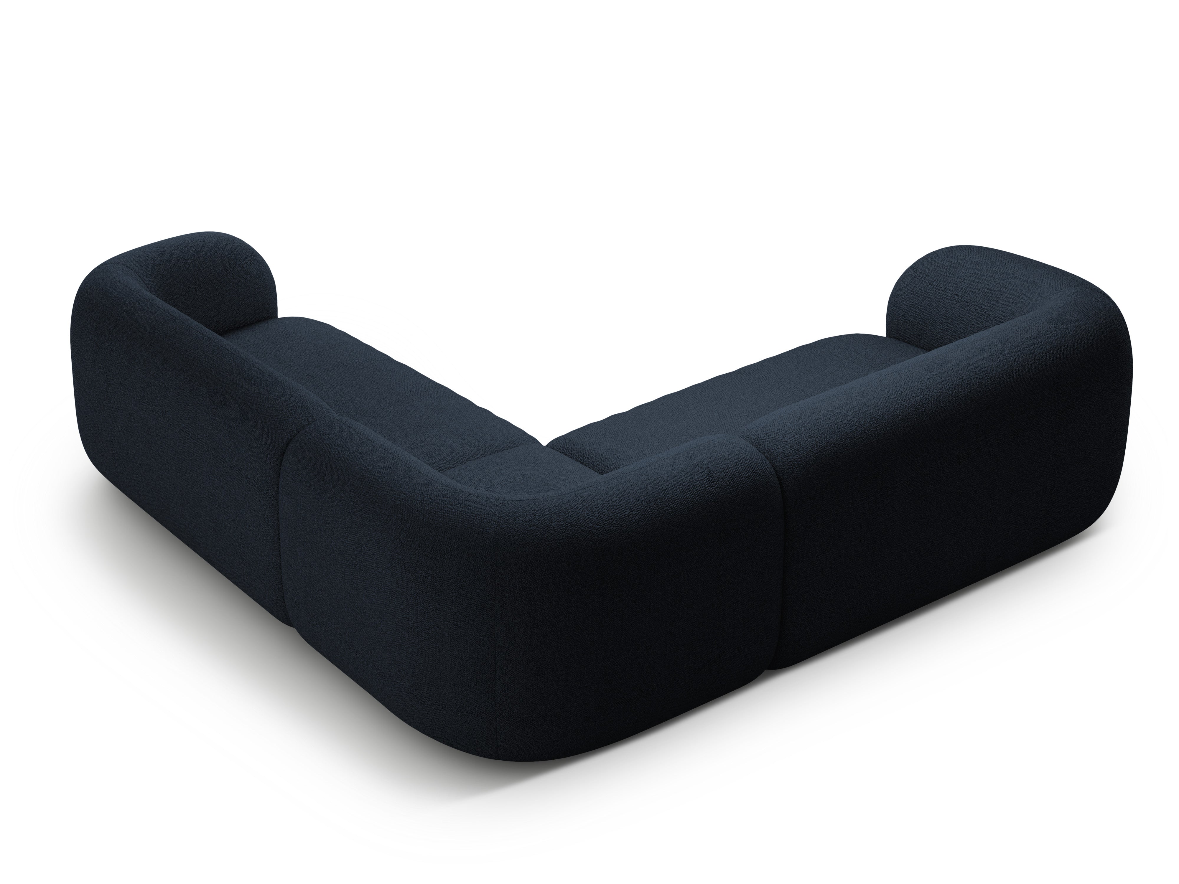 Symetrický rohový gauč KATE granátový boucle