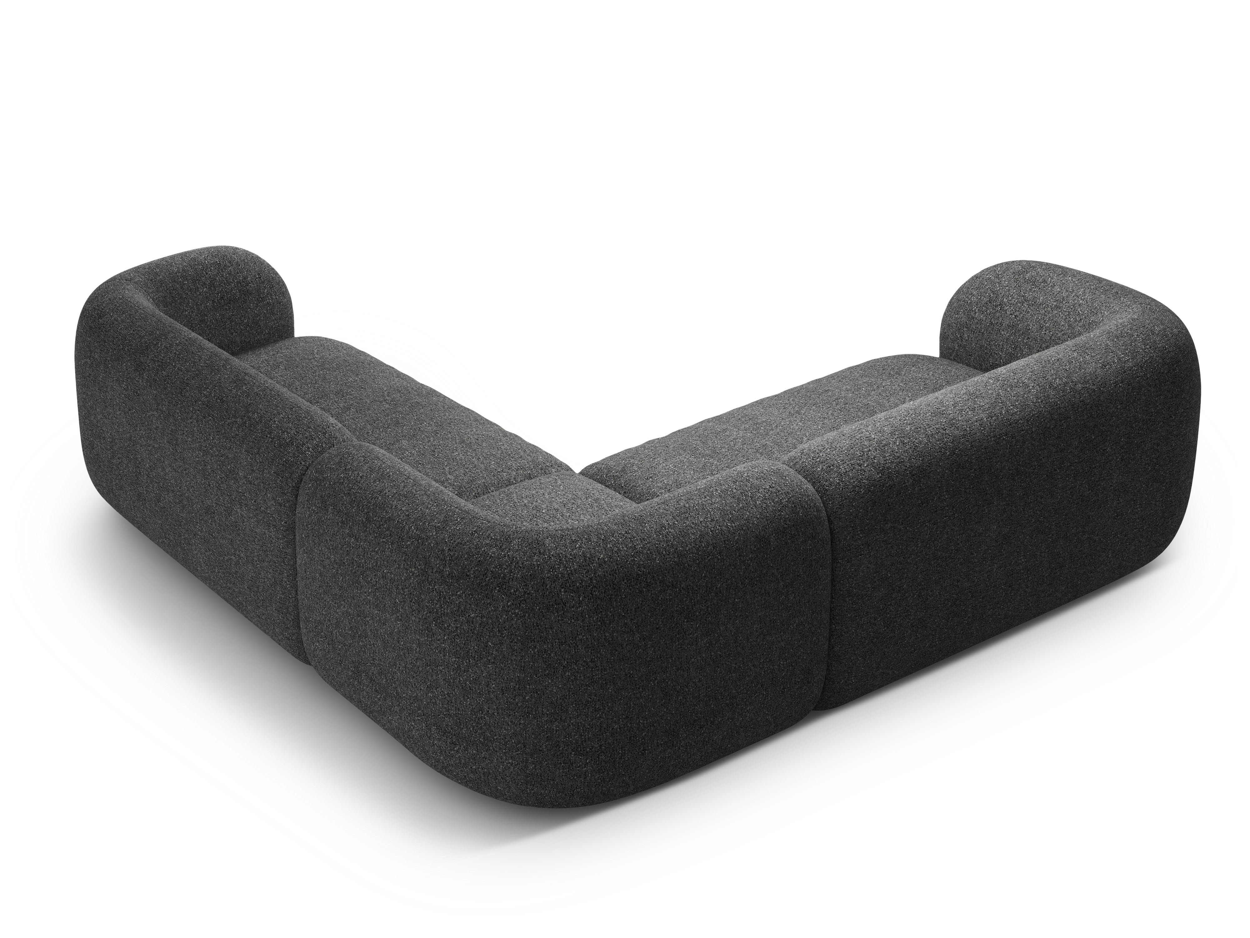 Symmetrical Corner Sofa KATE Dark Gray Melange
