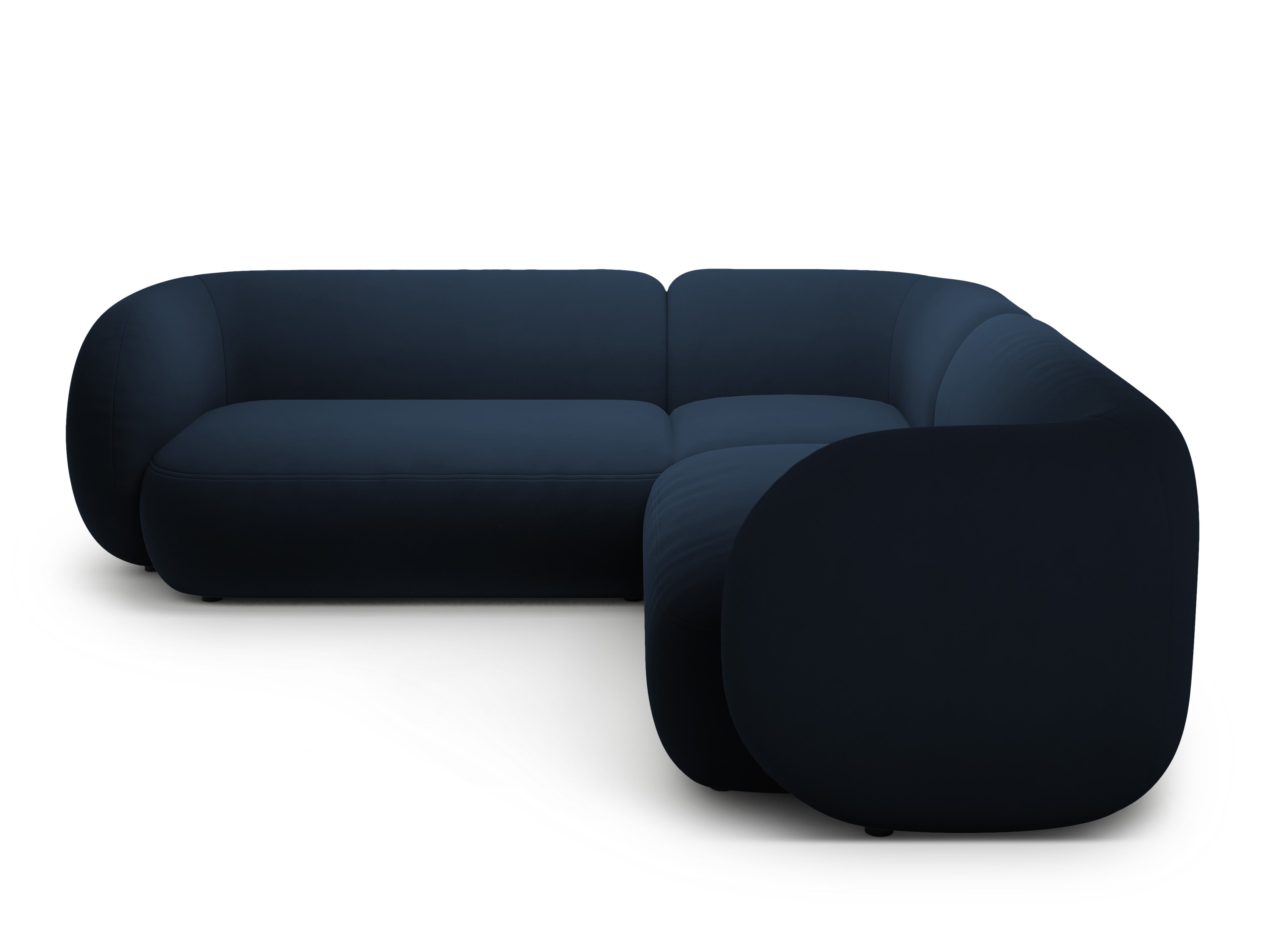 Symmetrical Velvet Corner Sofa KATE Royal Blue