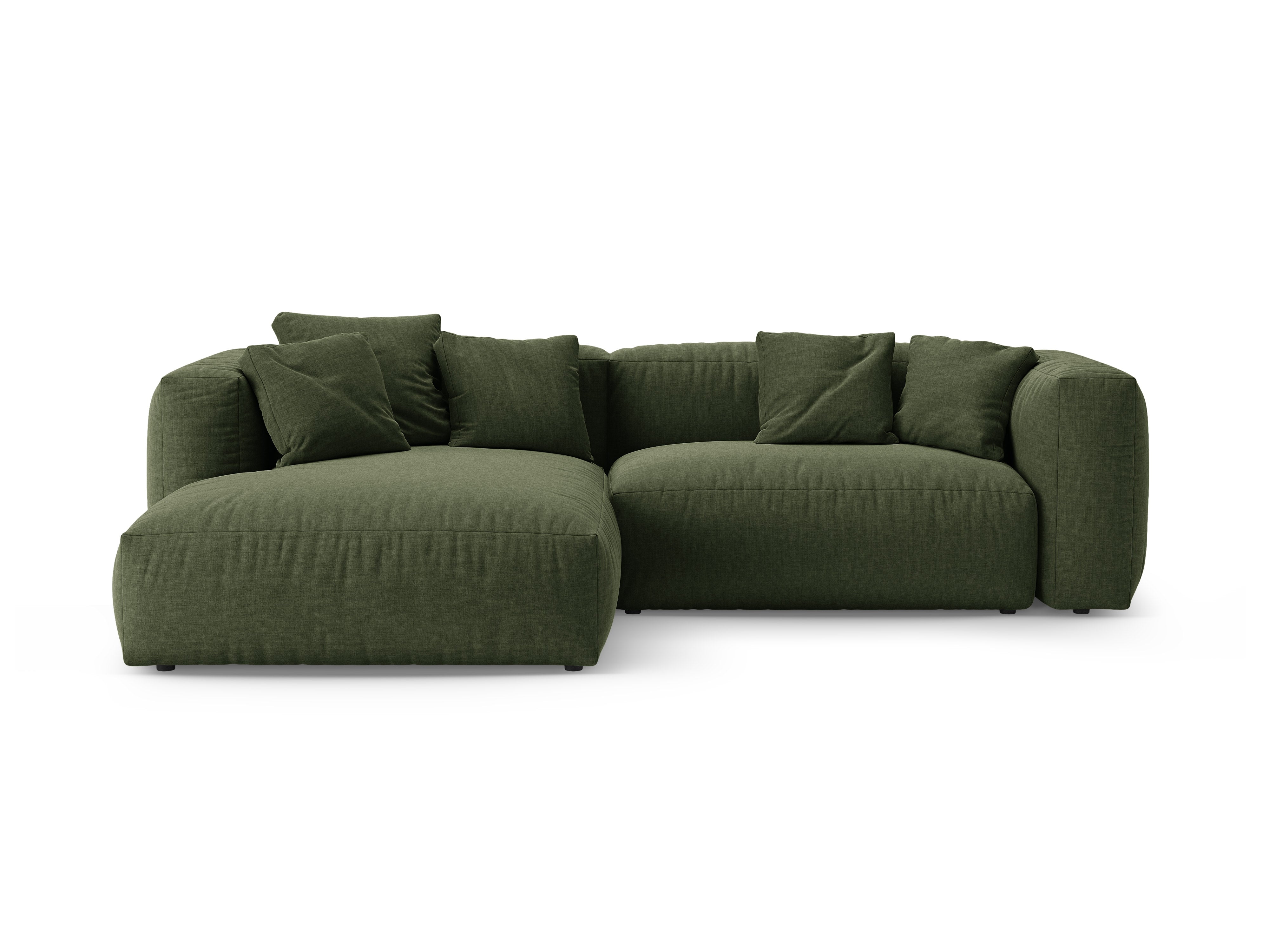 Rohová sedačka levostranná s funkcí spaní MARTINA zelená [Ewelina]