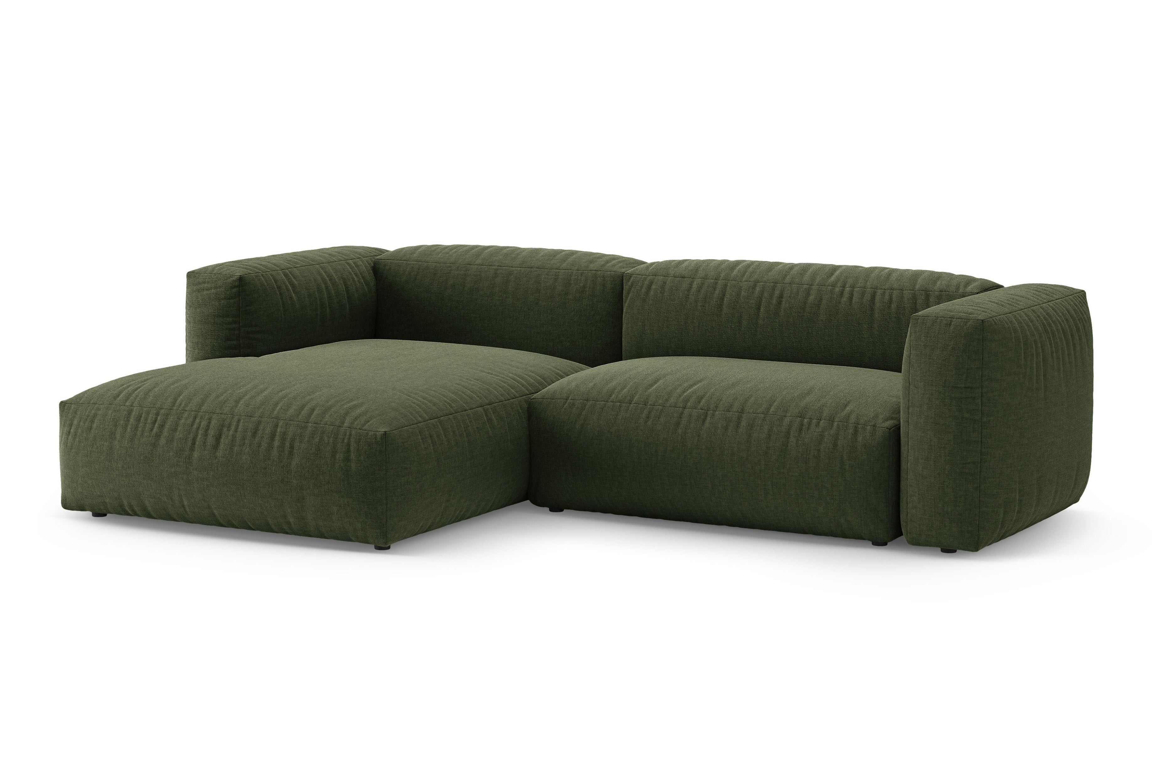 Rohová sedačka levostranná s funkcí spaní MARTINA zelená [Ewelina]