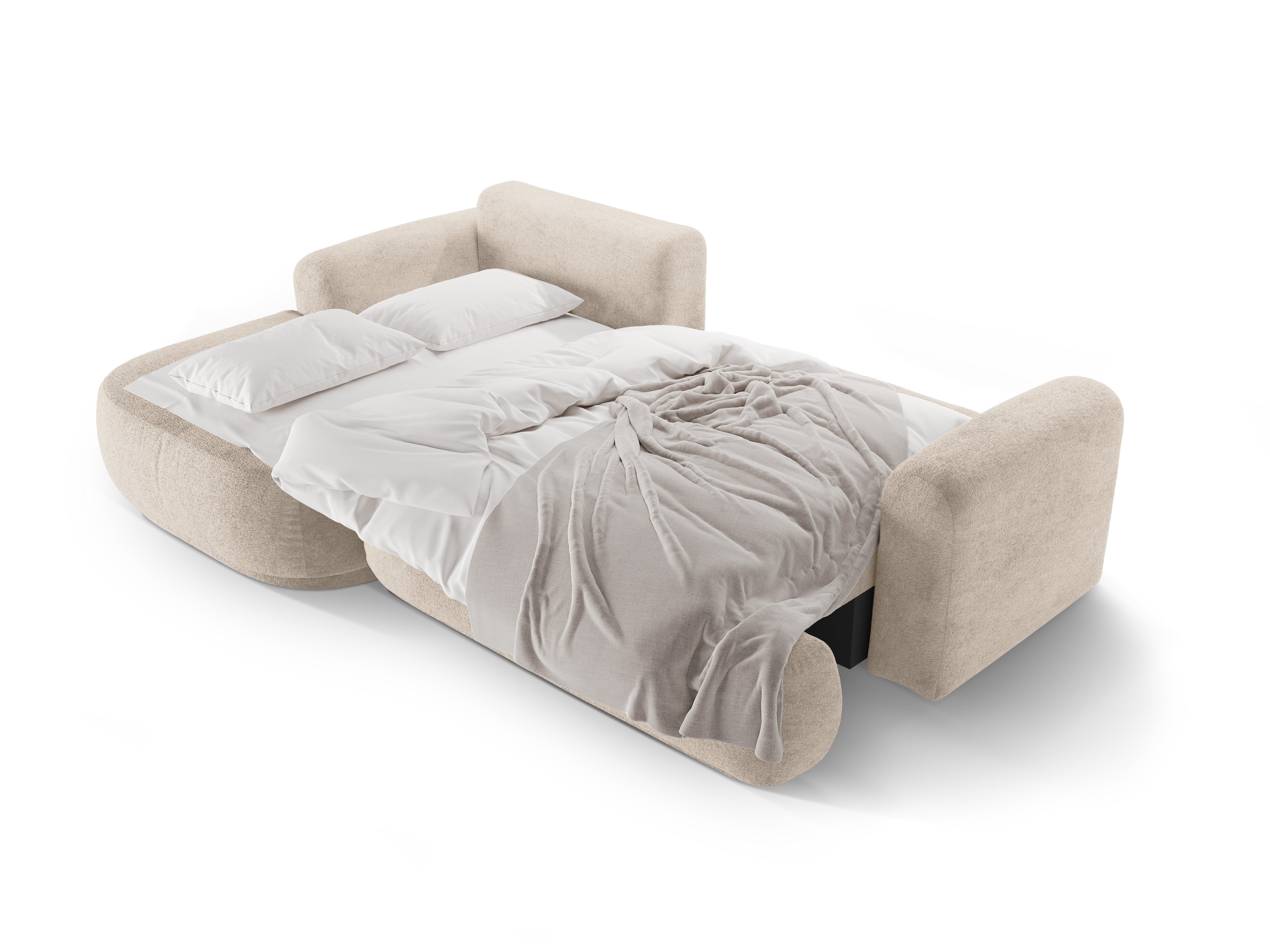 Rohová sedačka levostranná s funkcí spaní ELLA písková