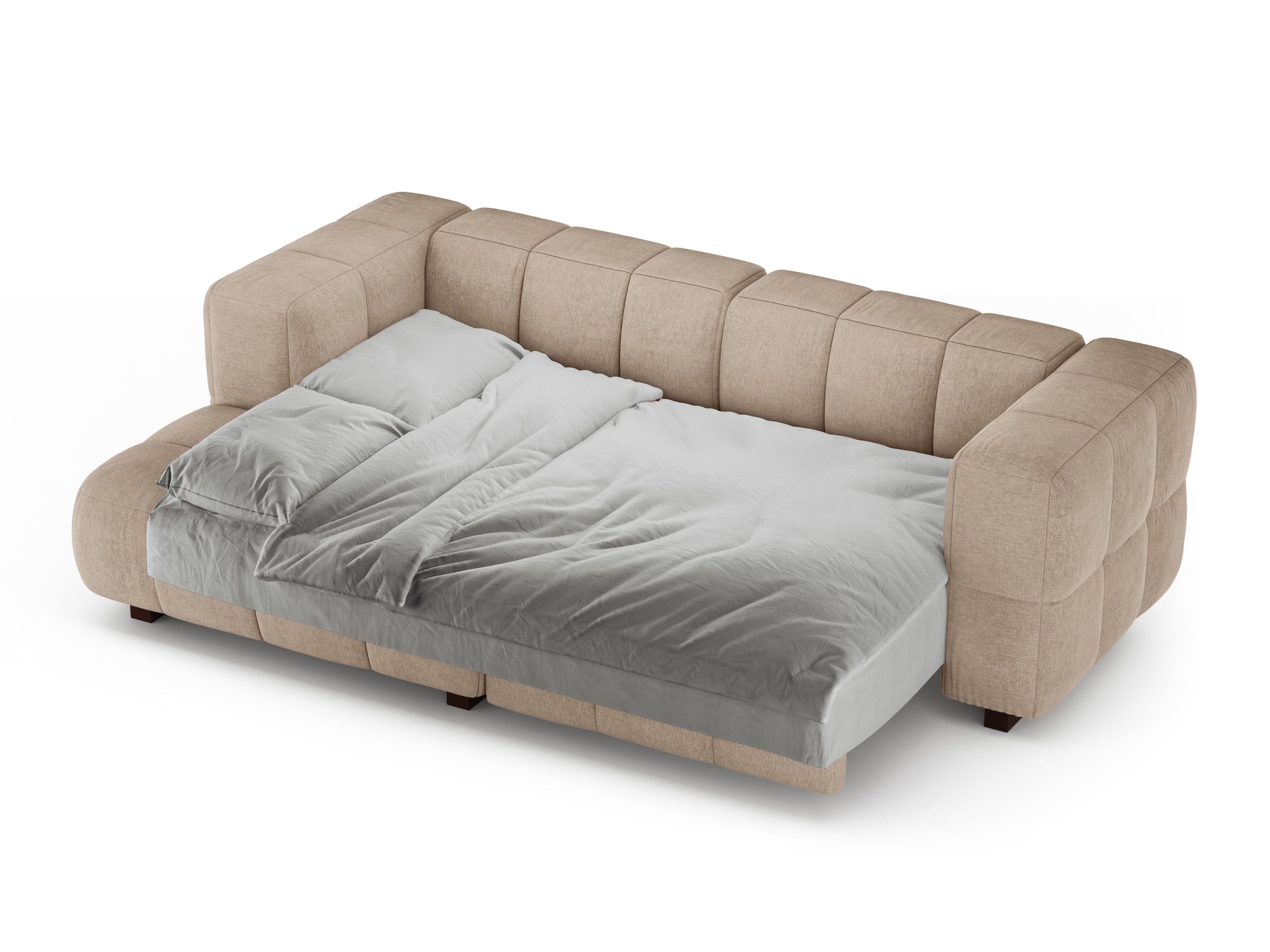 Left-sided corner sofa bed PUMA sand