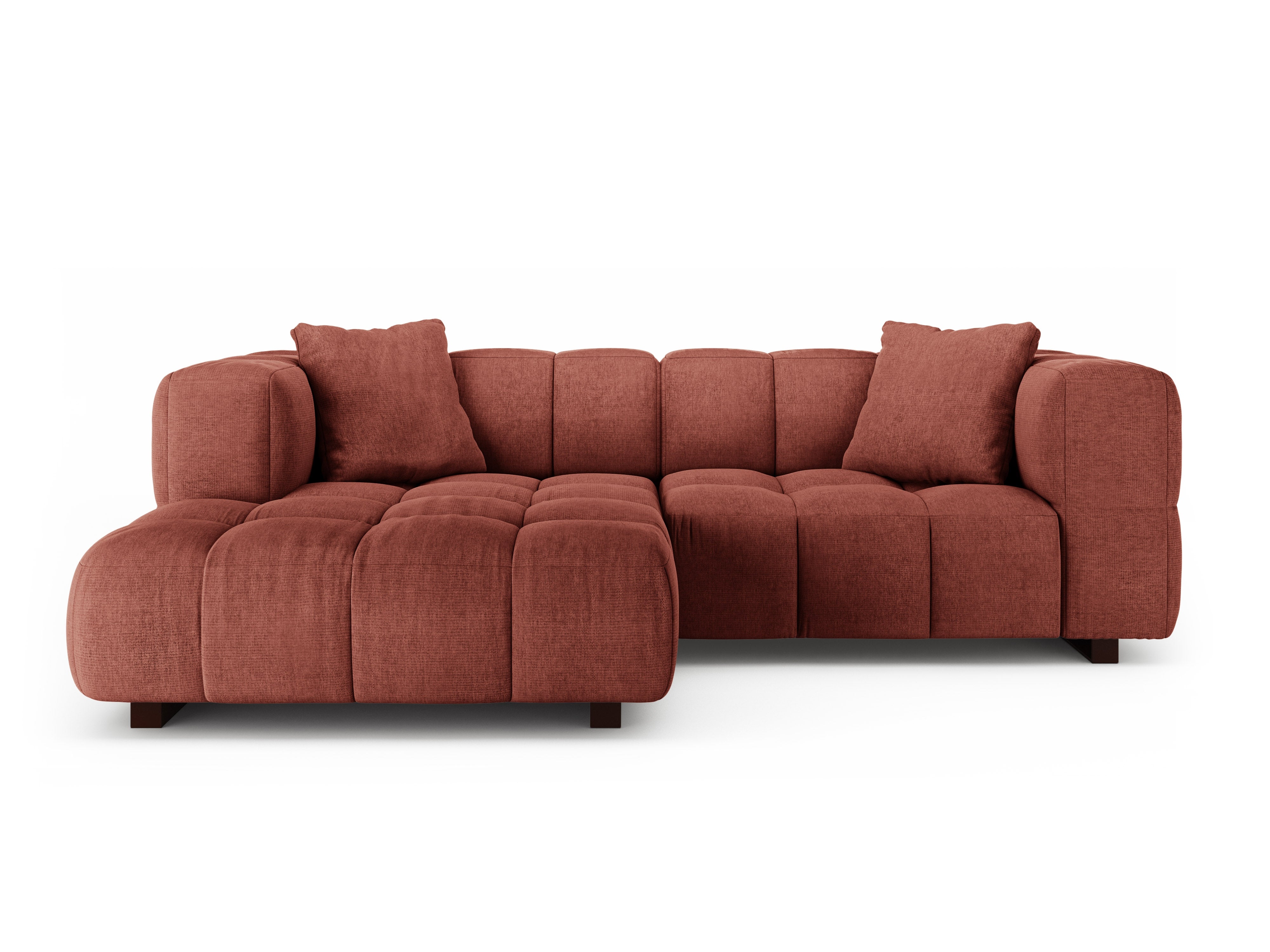 Left-facing corner sofa bed PUMA coral