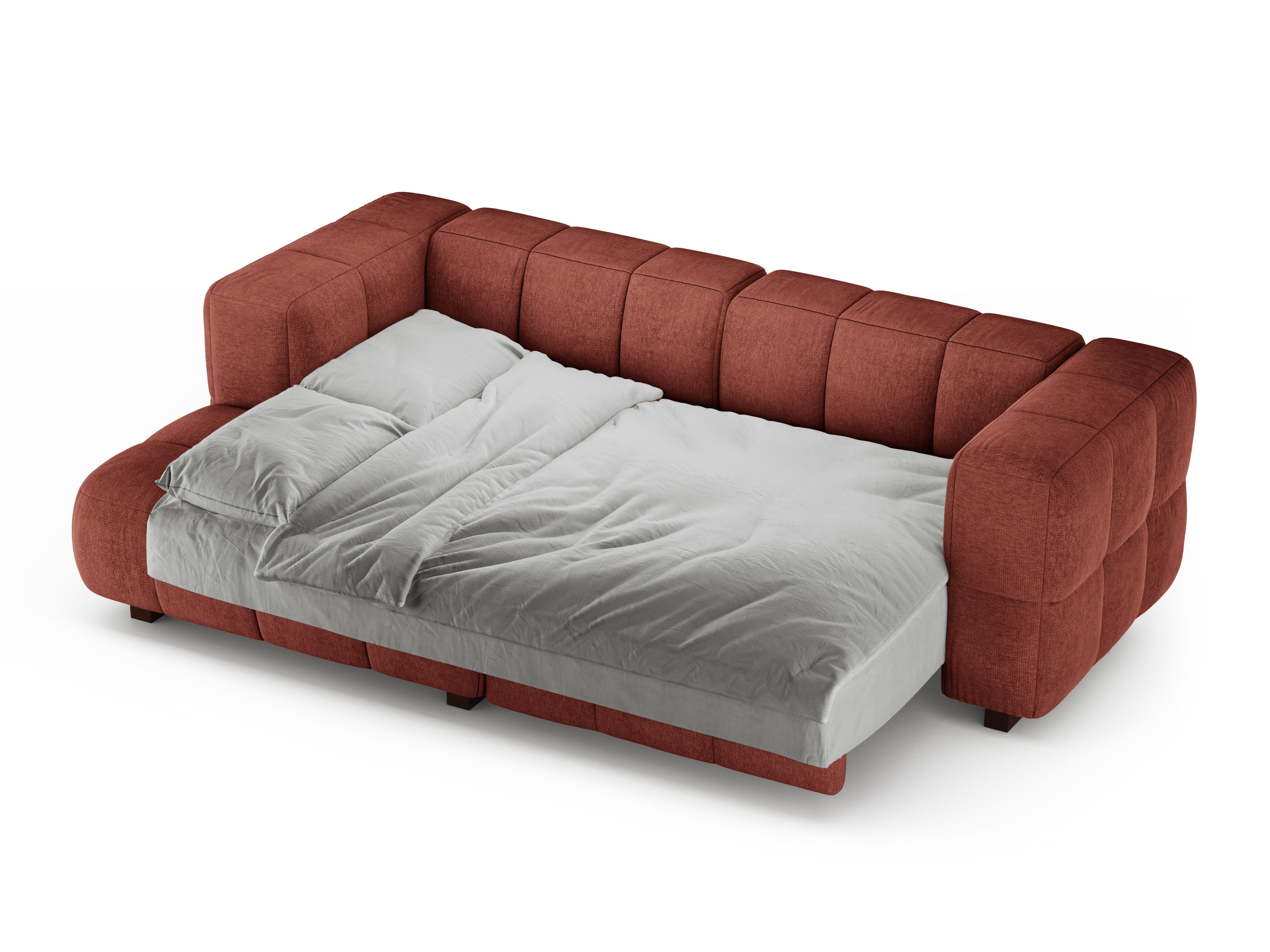 Left-facing corner sofa bed PUMA coral