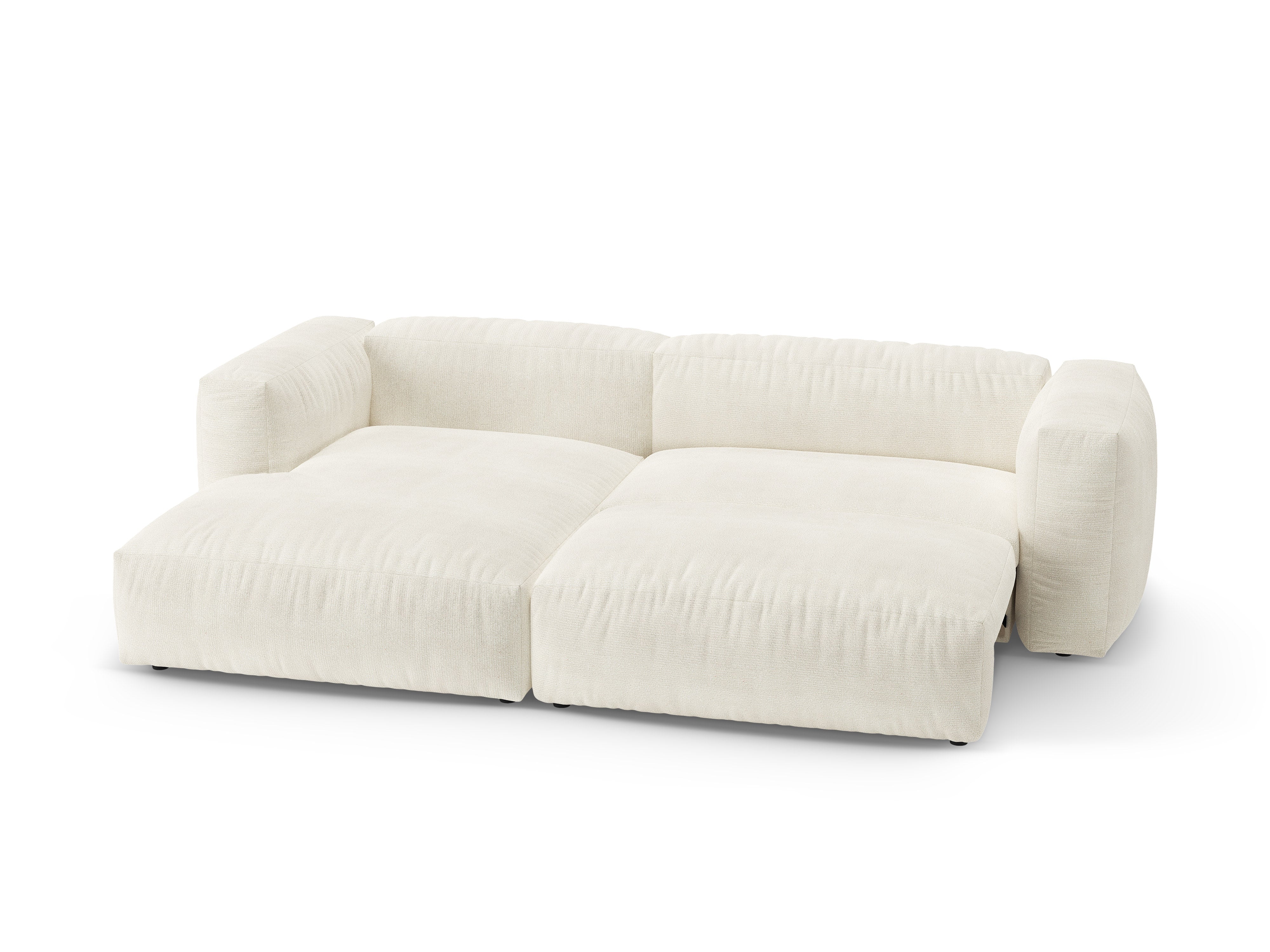 Left-facing corner sofa bed MARTINA ivory boucle [Ewelina] [Amelia spr]