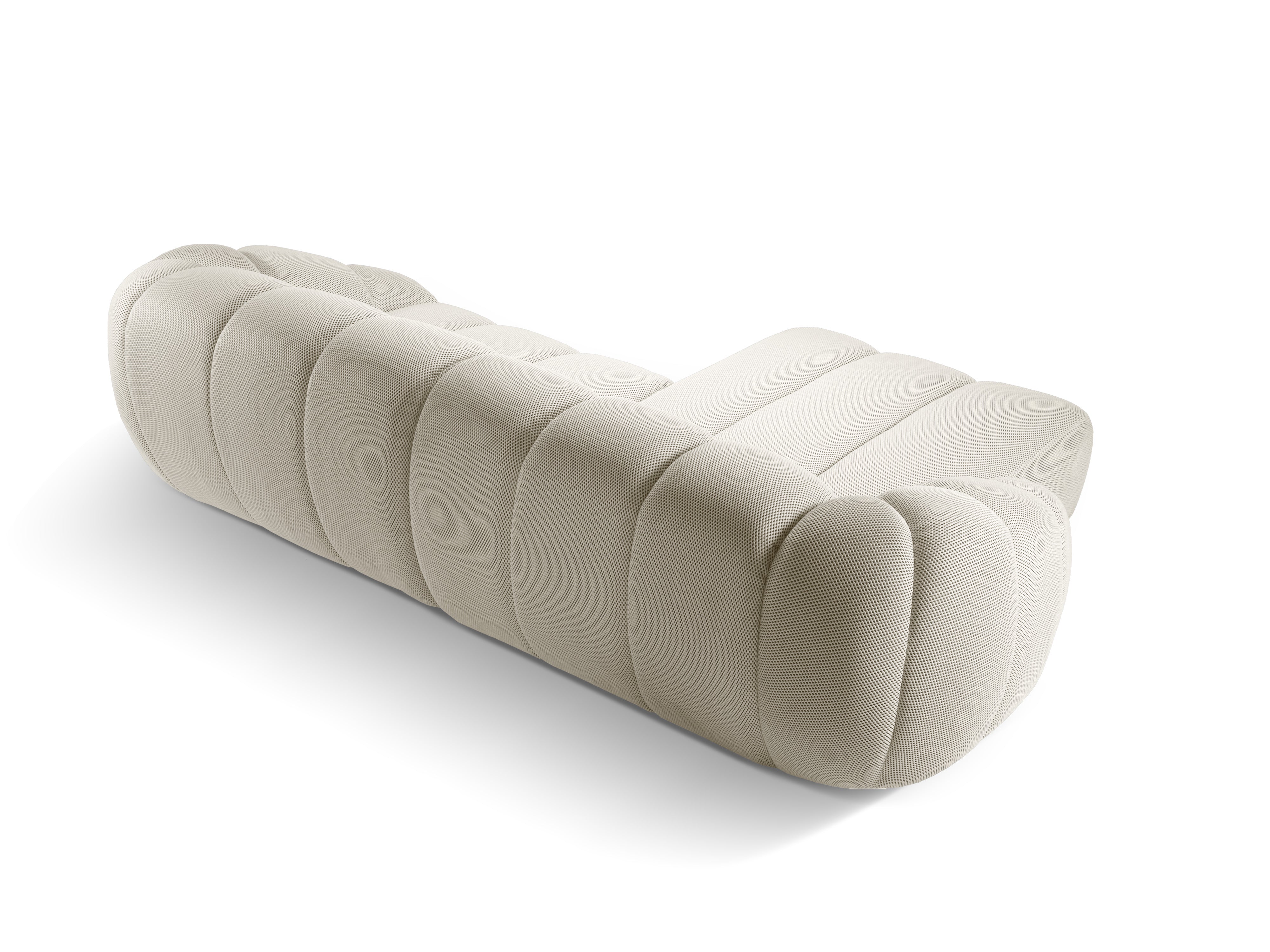 Left-facing 4-seater corner sofa DIANA light beige