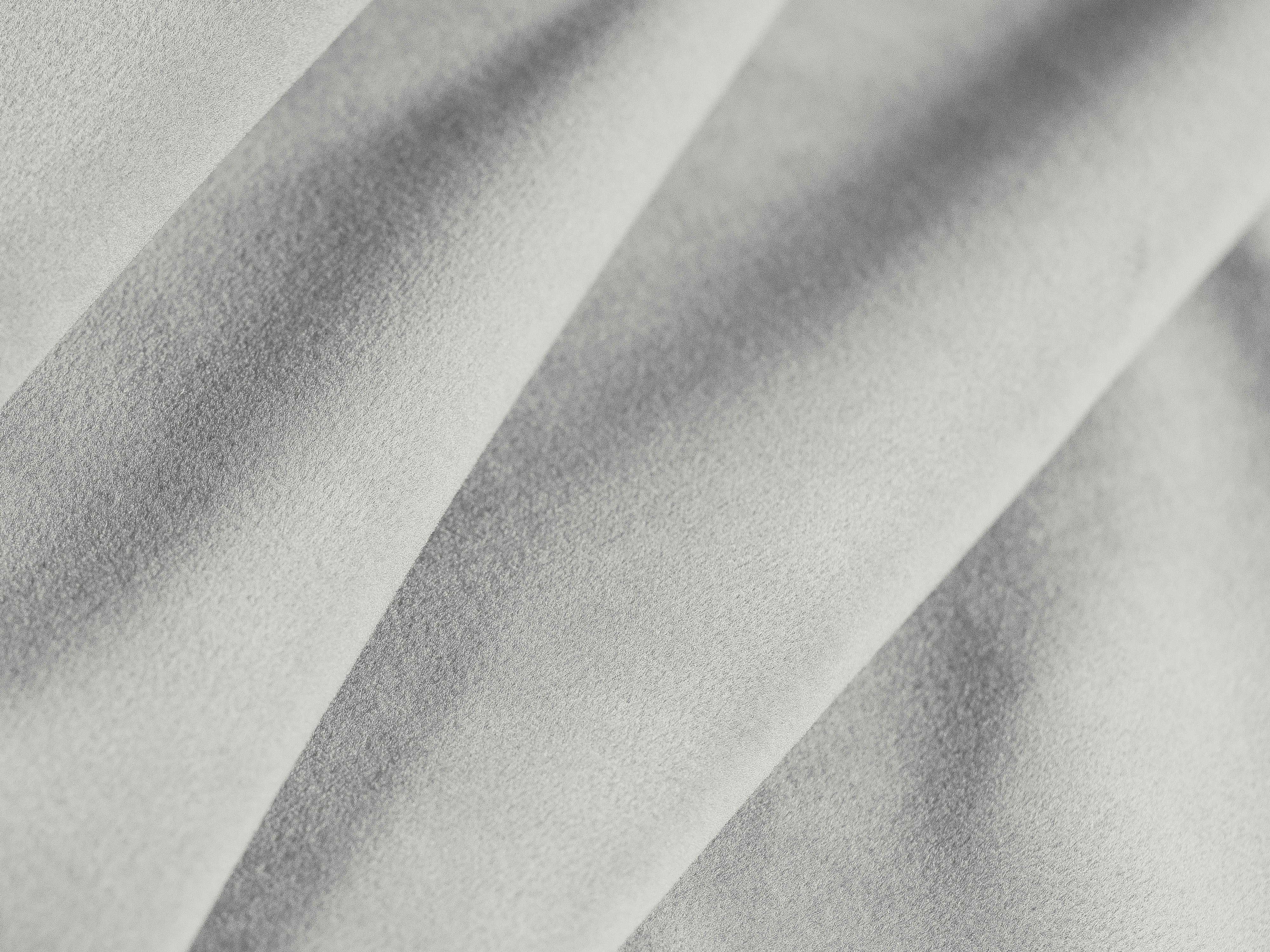 Right-facing velvet corner sofa for 3 people KATE light gray