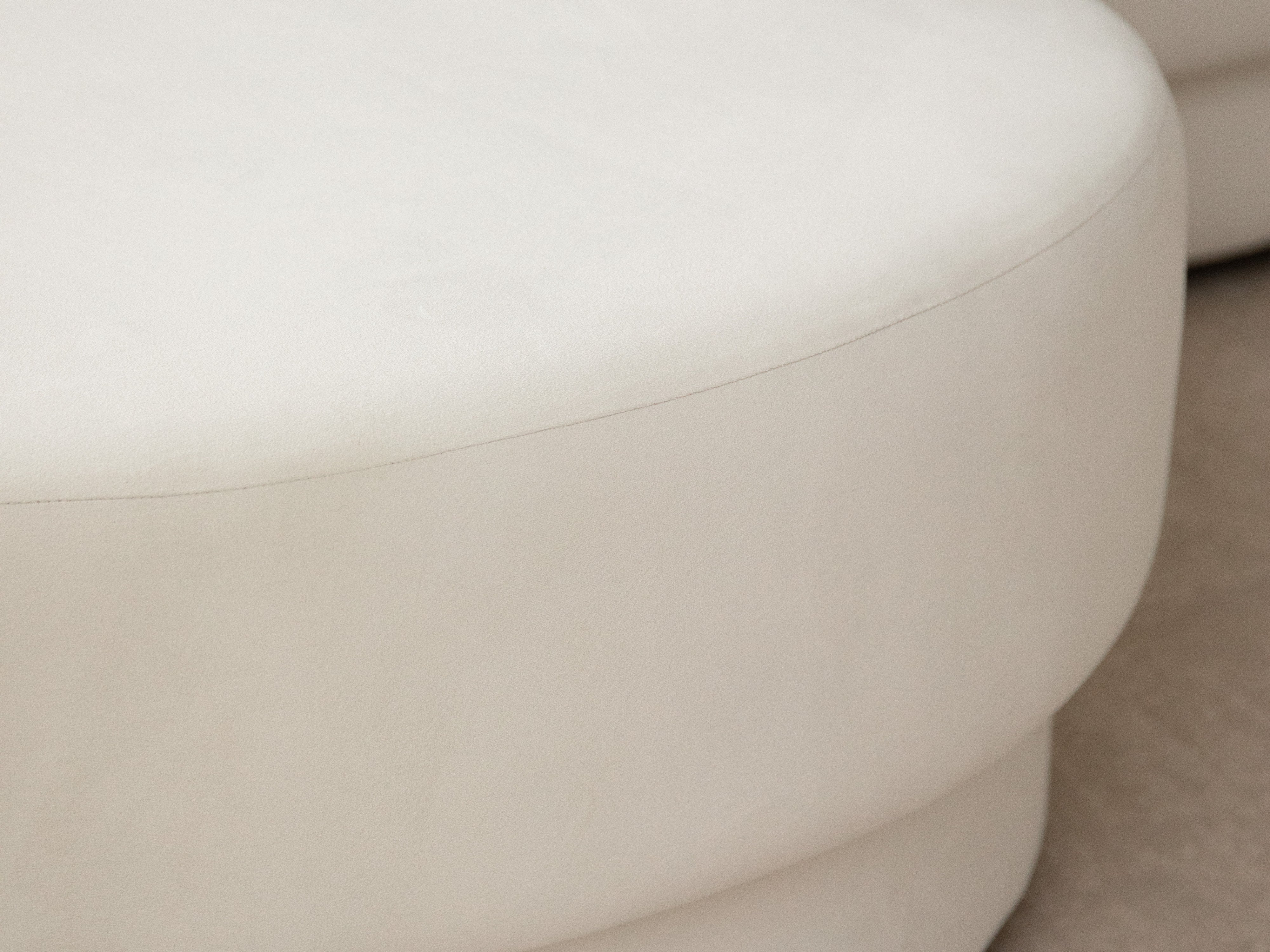 4-seater right-facing corner sofa MILEY light gray boucle