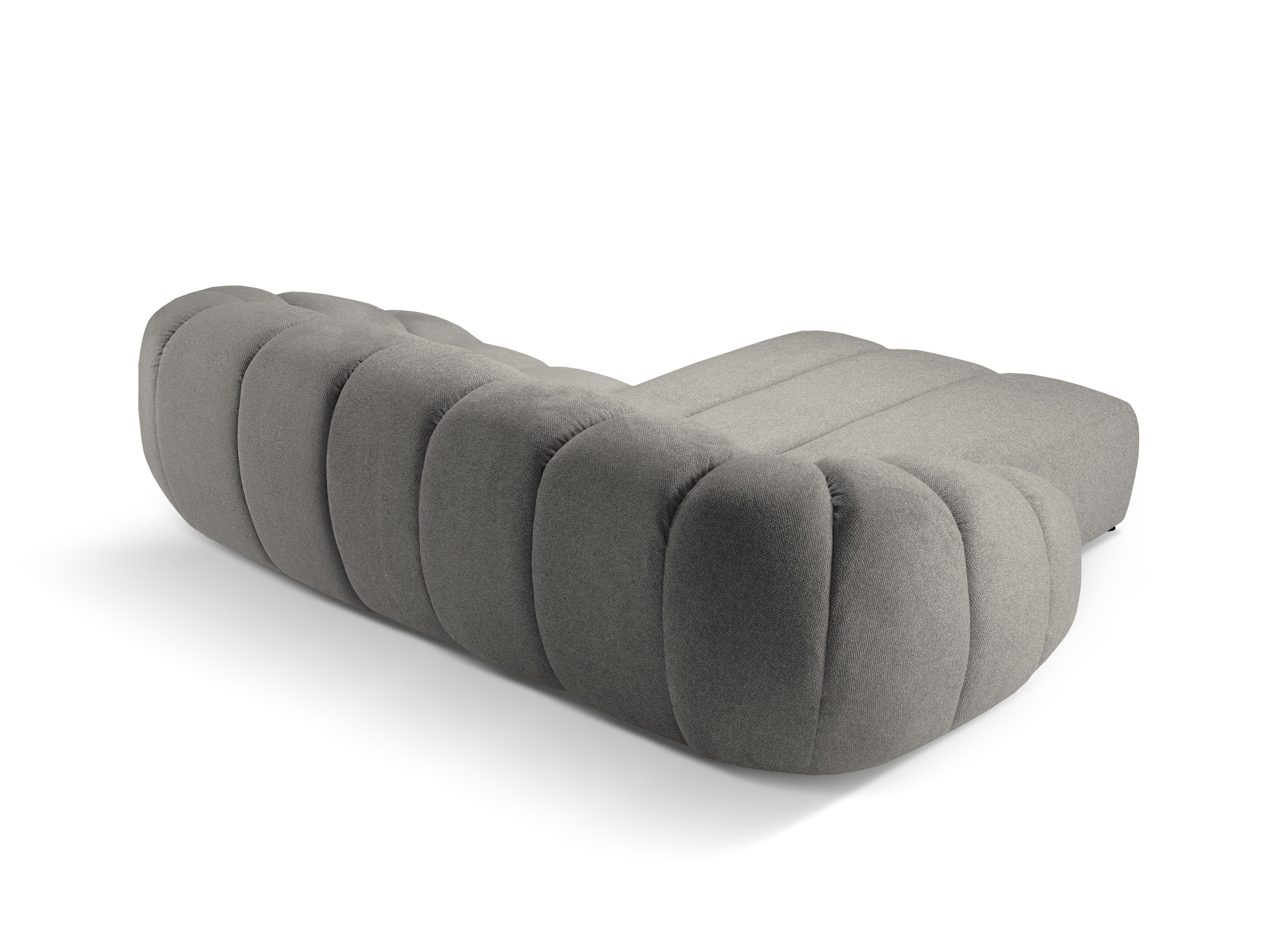 Rohová sedačka pro 3 osoby levostranná DIANA světle šedá szenil