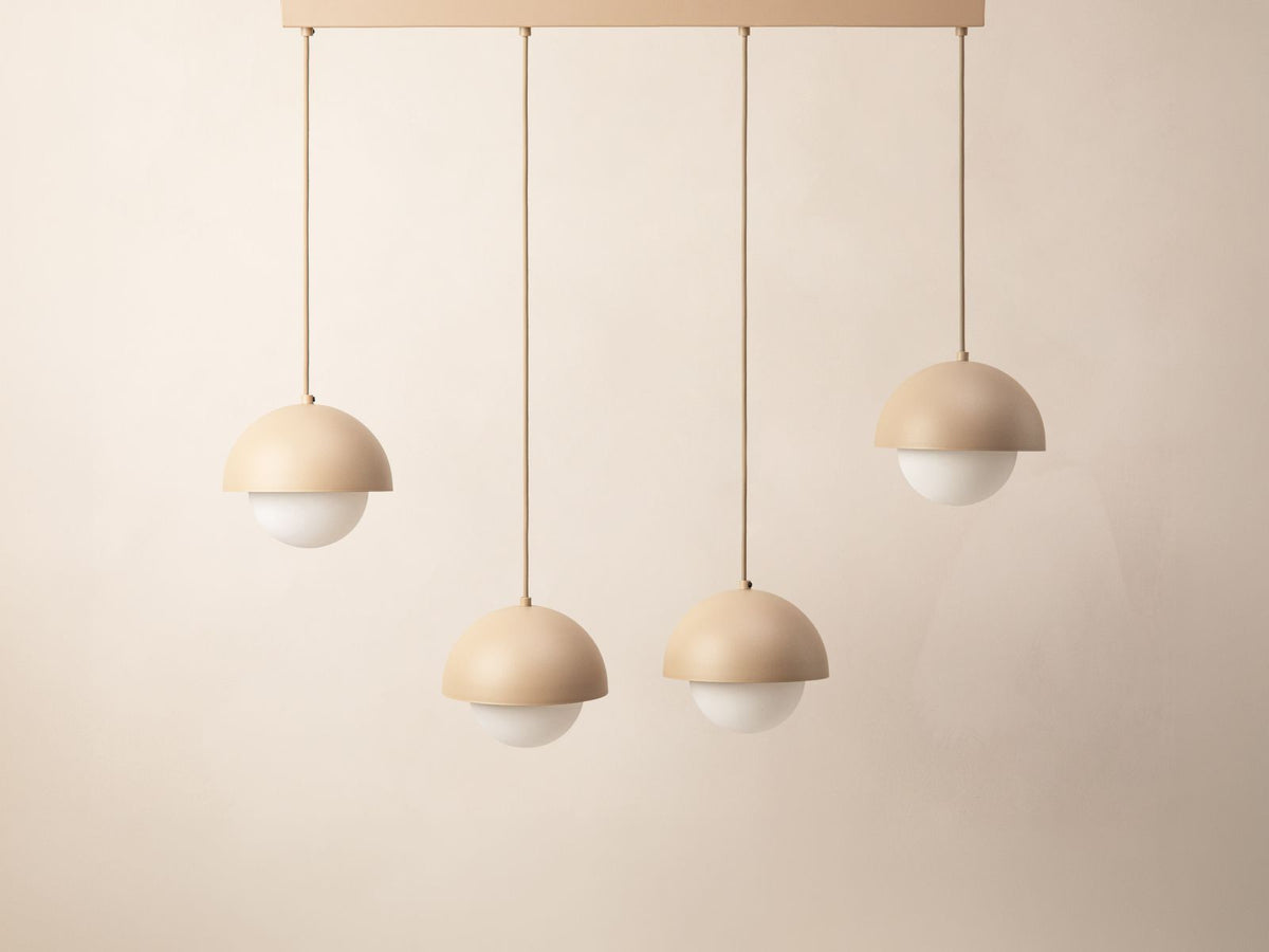 Lampa wisząca 4-punktowa KORA piaskowy – ujęcie 2