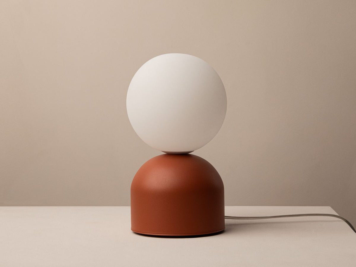 Lampa stołowa ELY ceglasty – ujęcie 2