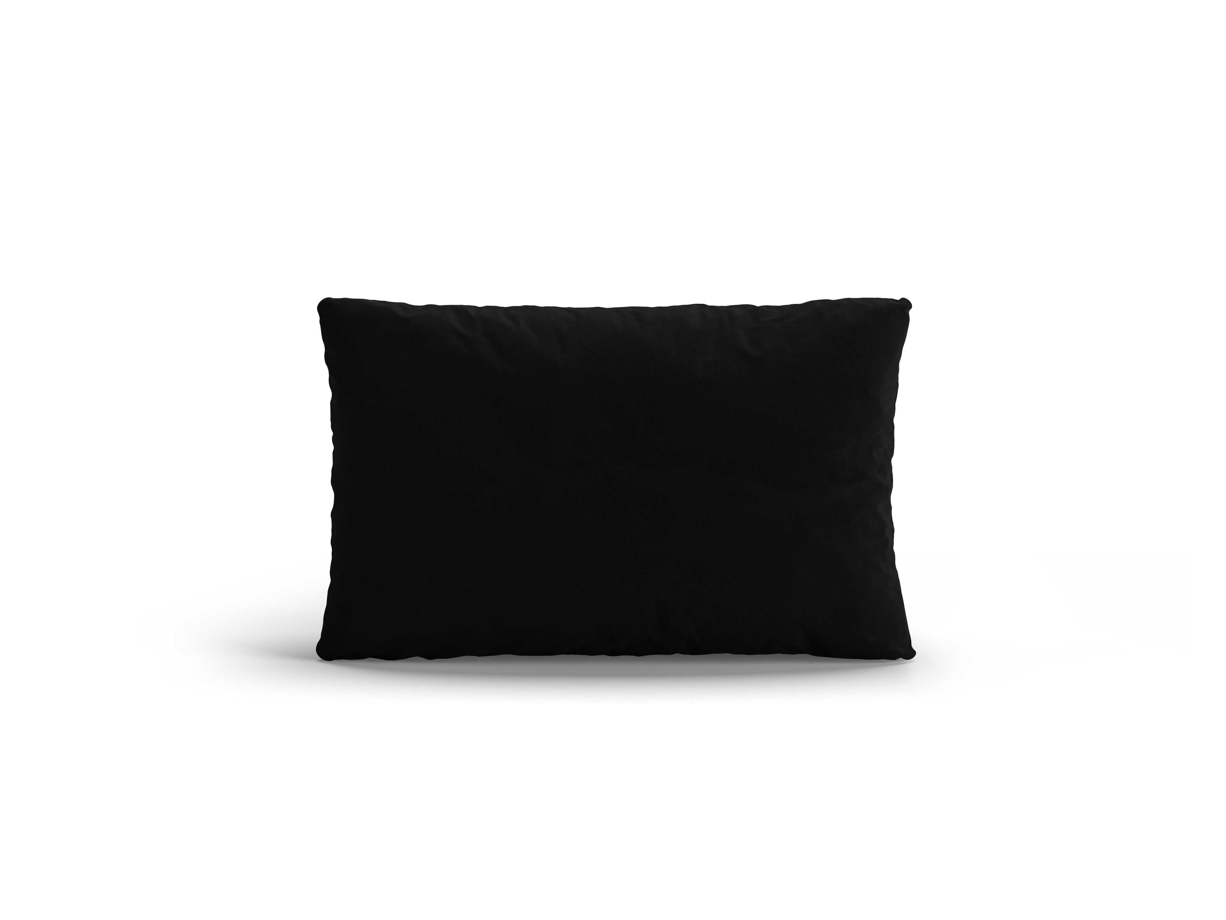 Sametový polštář POPPY černý