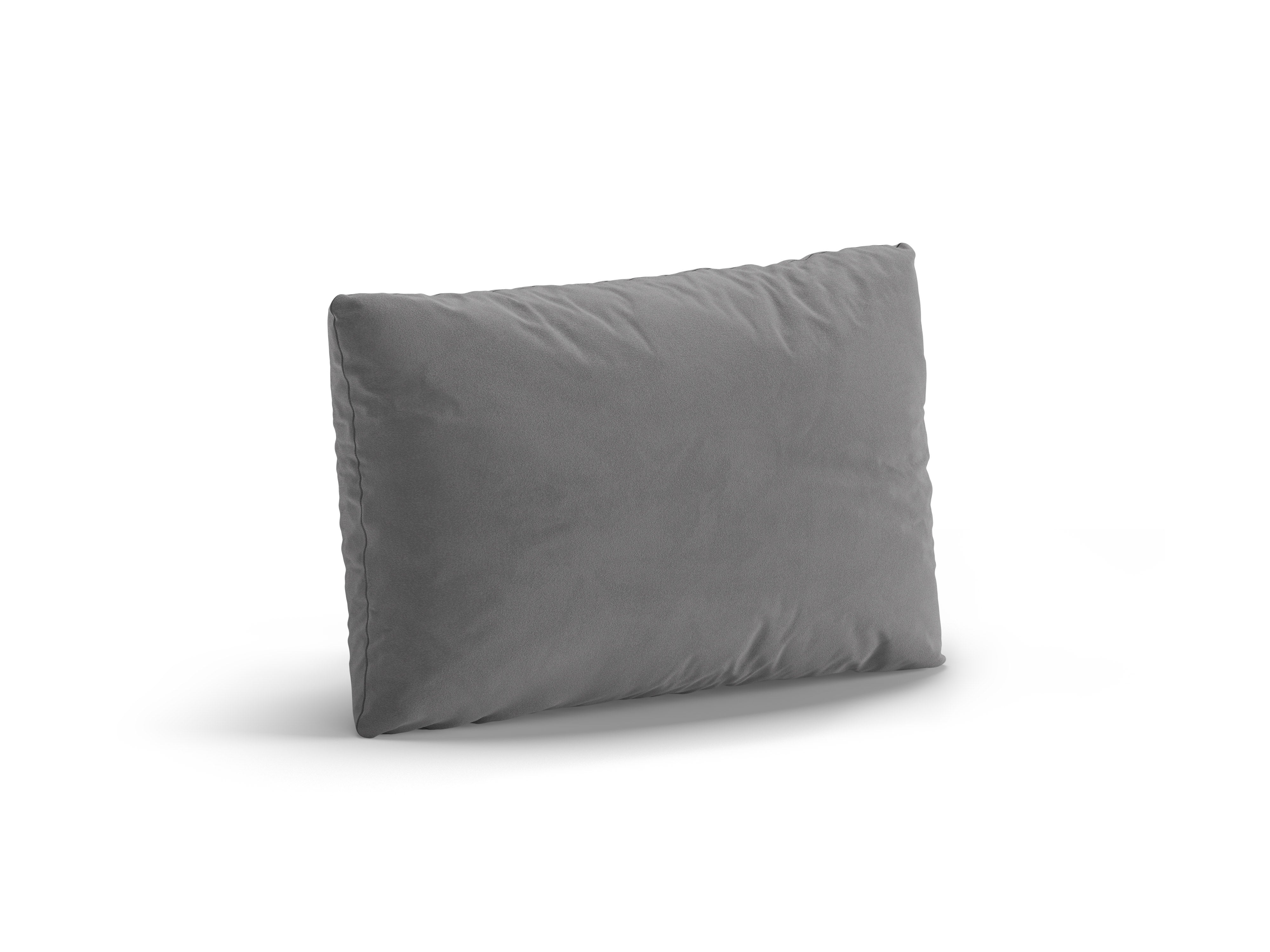 Poduszka aksamitna POPPY jasnoszary