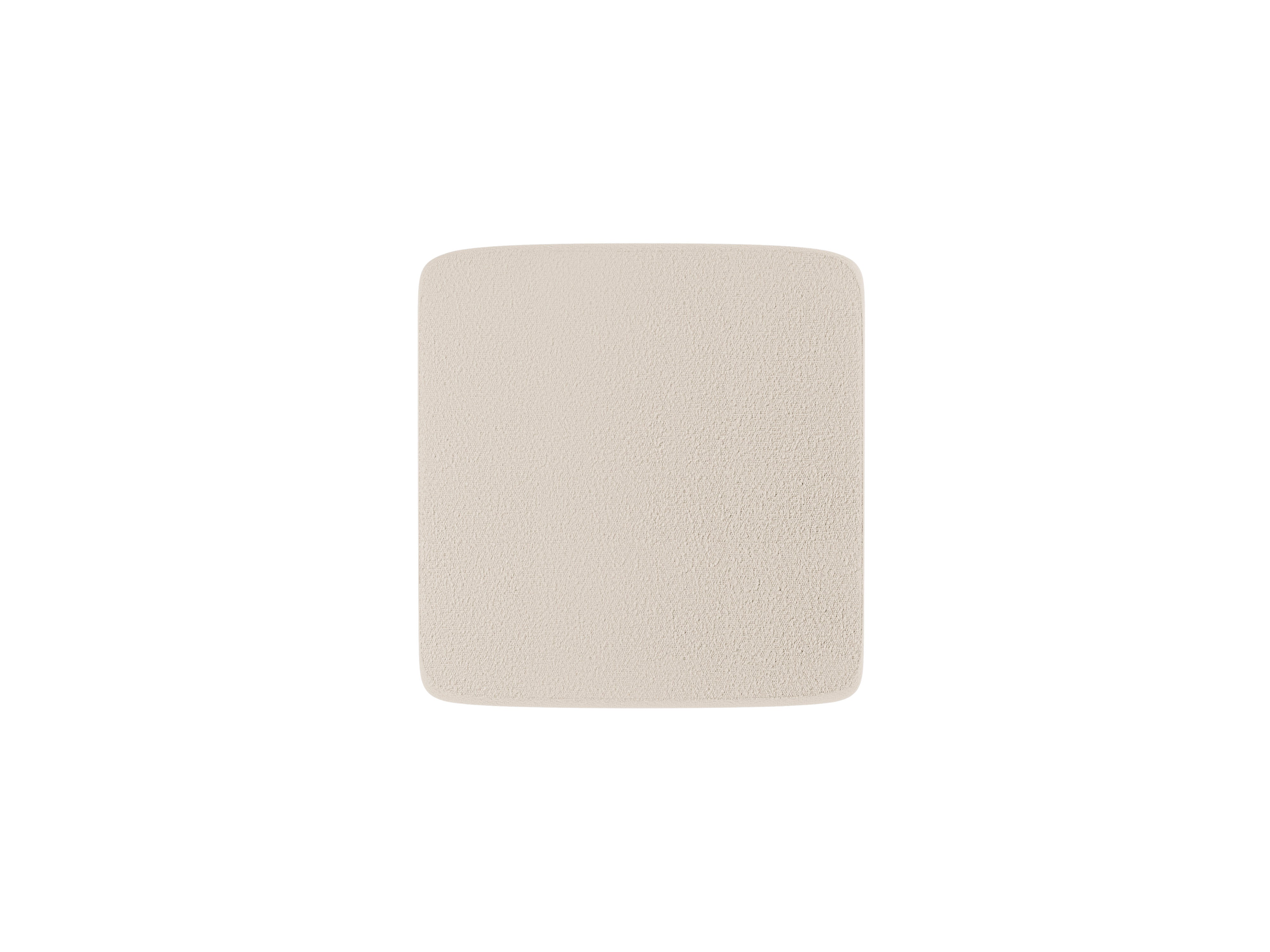 MILEY Beige Boucle Pouf