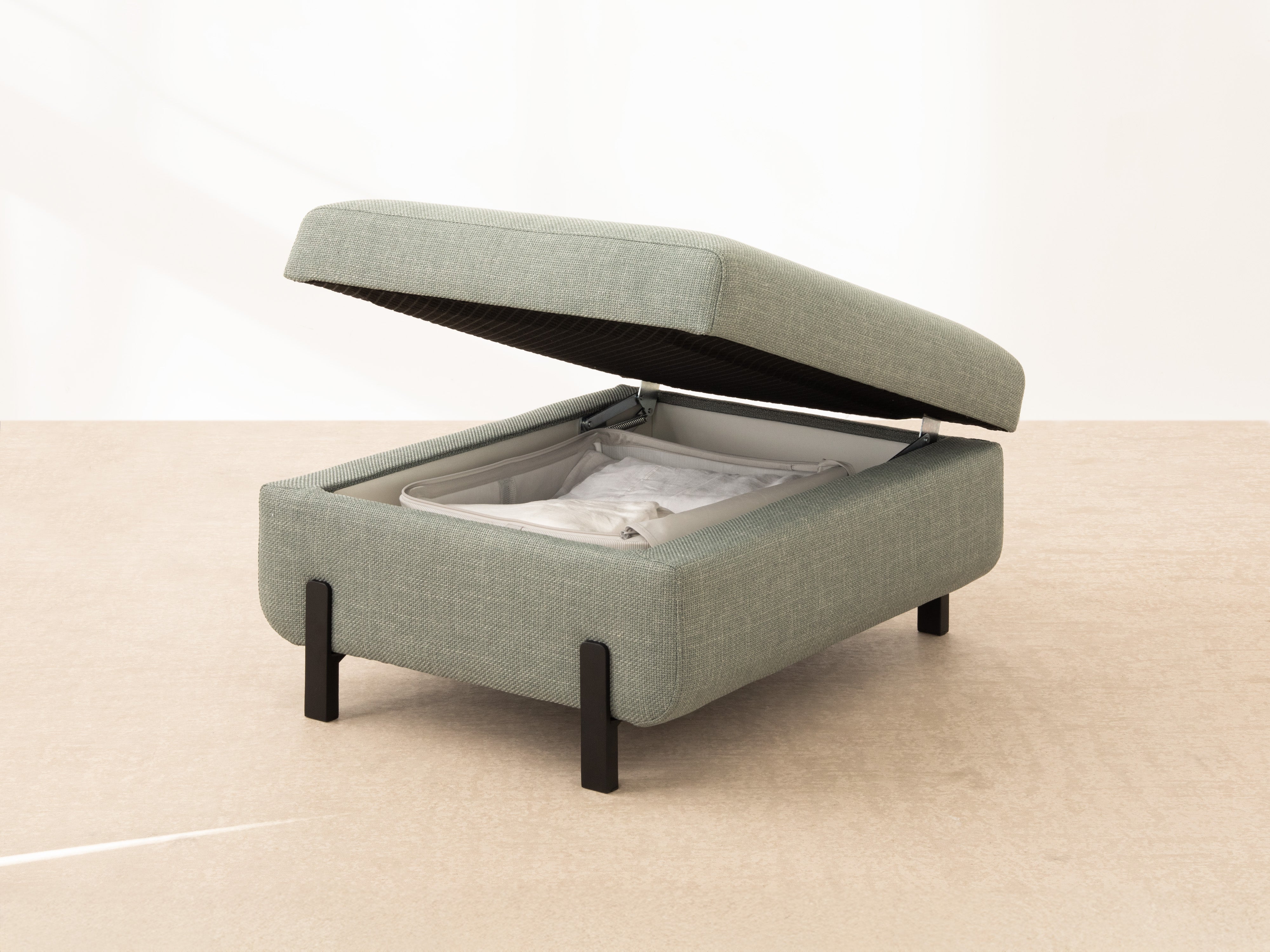 Puf se schovkou GLORIA modrý šenil