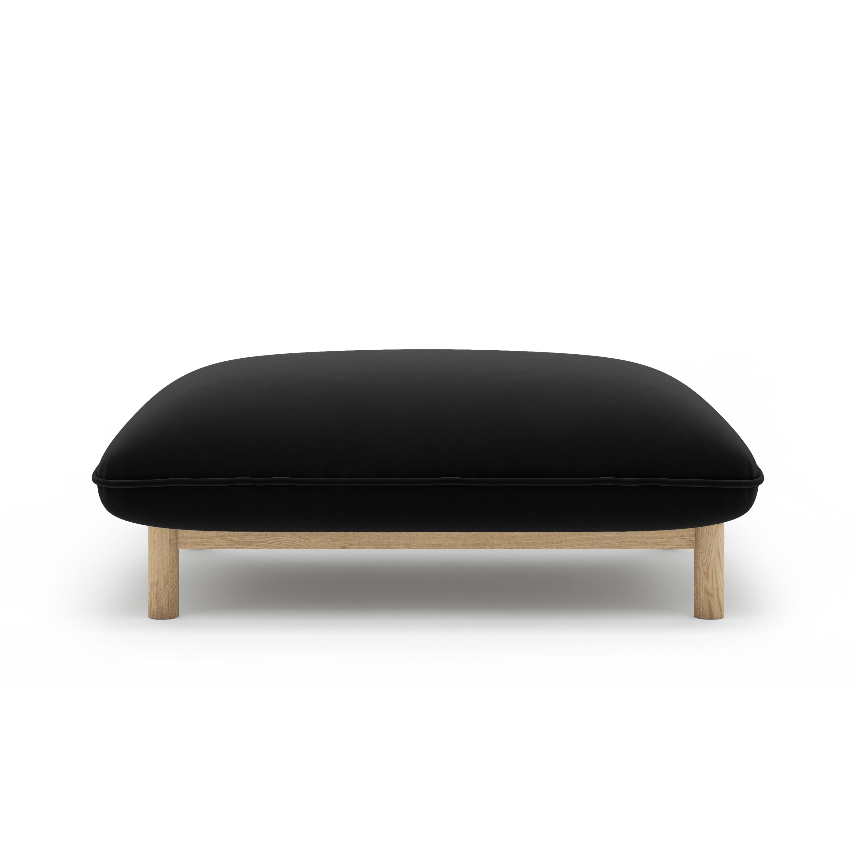 Puf aksamitny ADA czarny