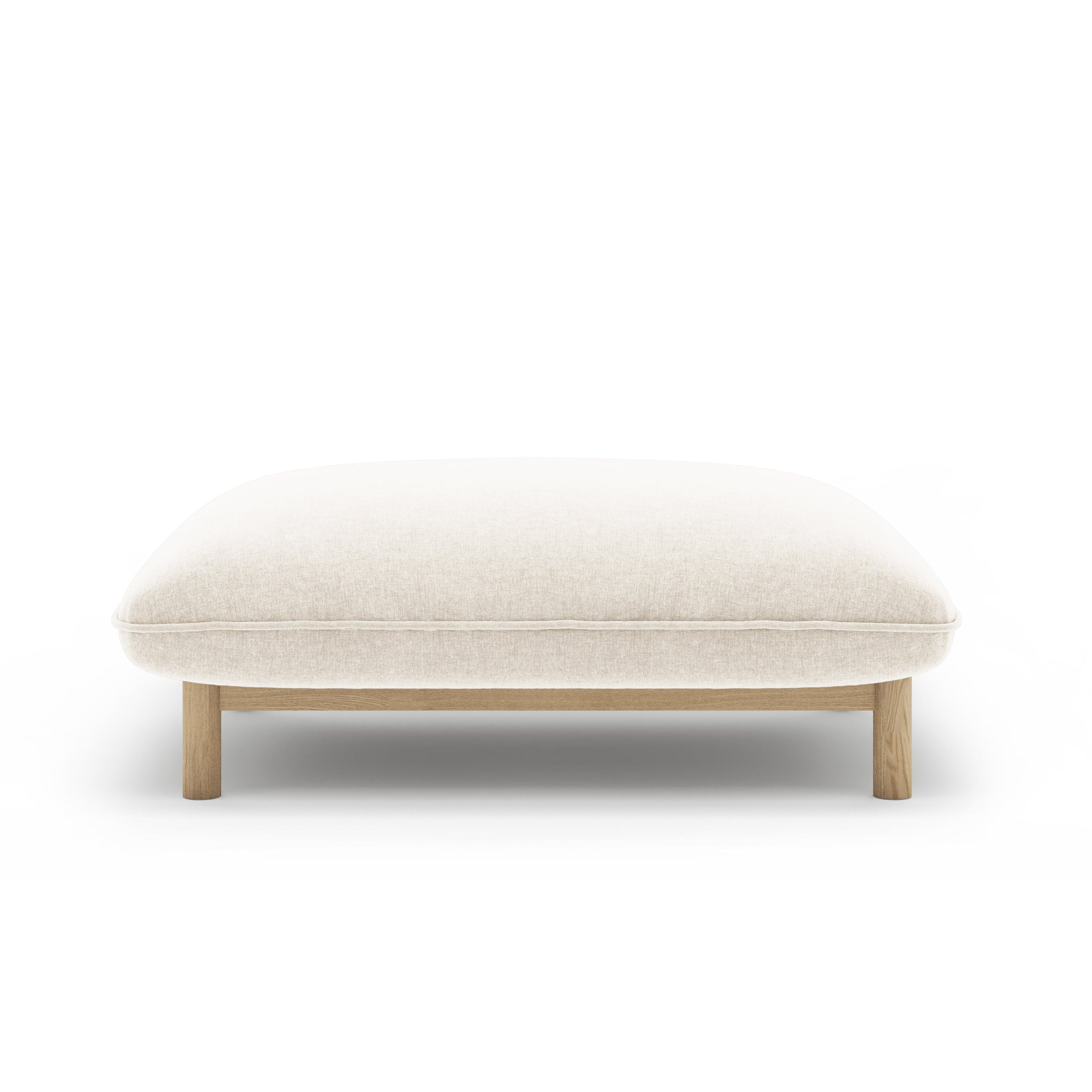 Puf ADA kość słoniowa szenil