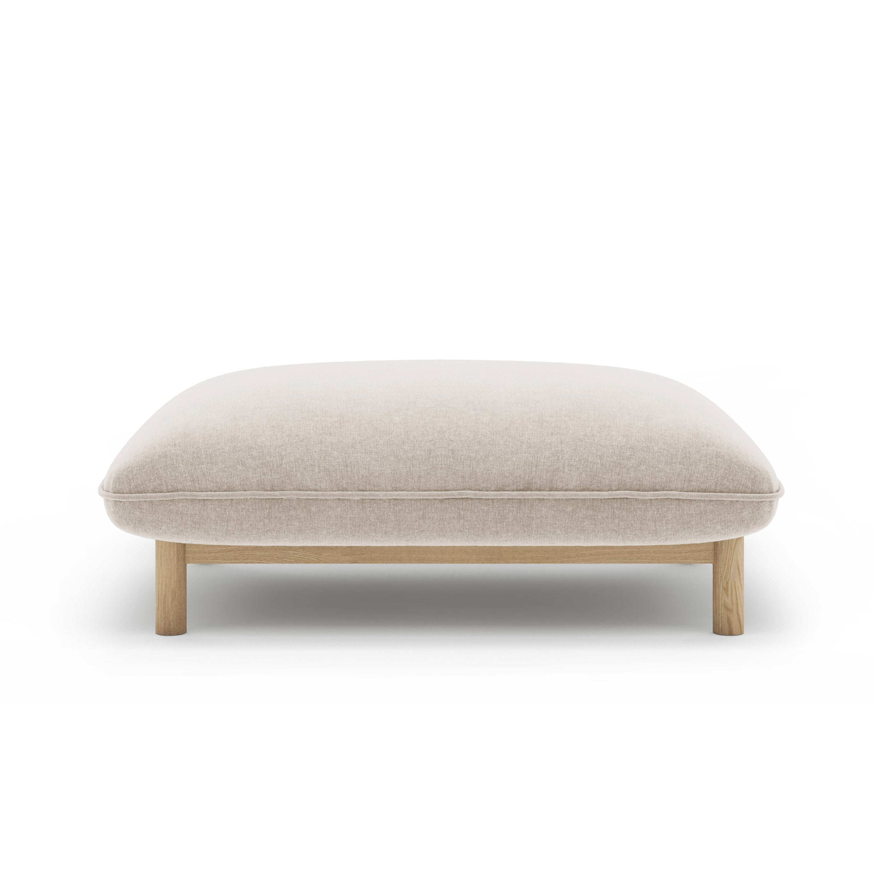 Puf ADA jasnobeżowy szenil