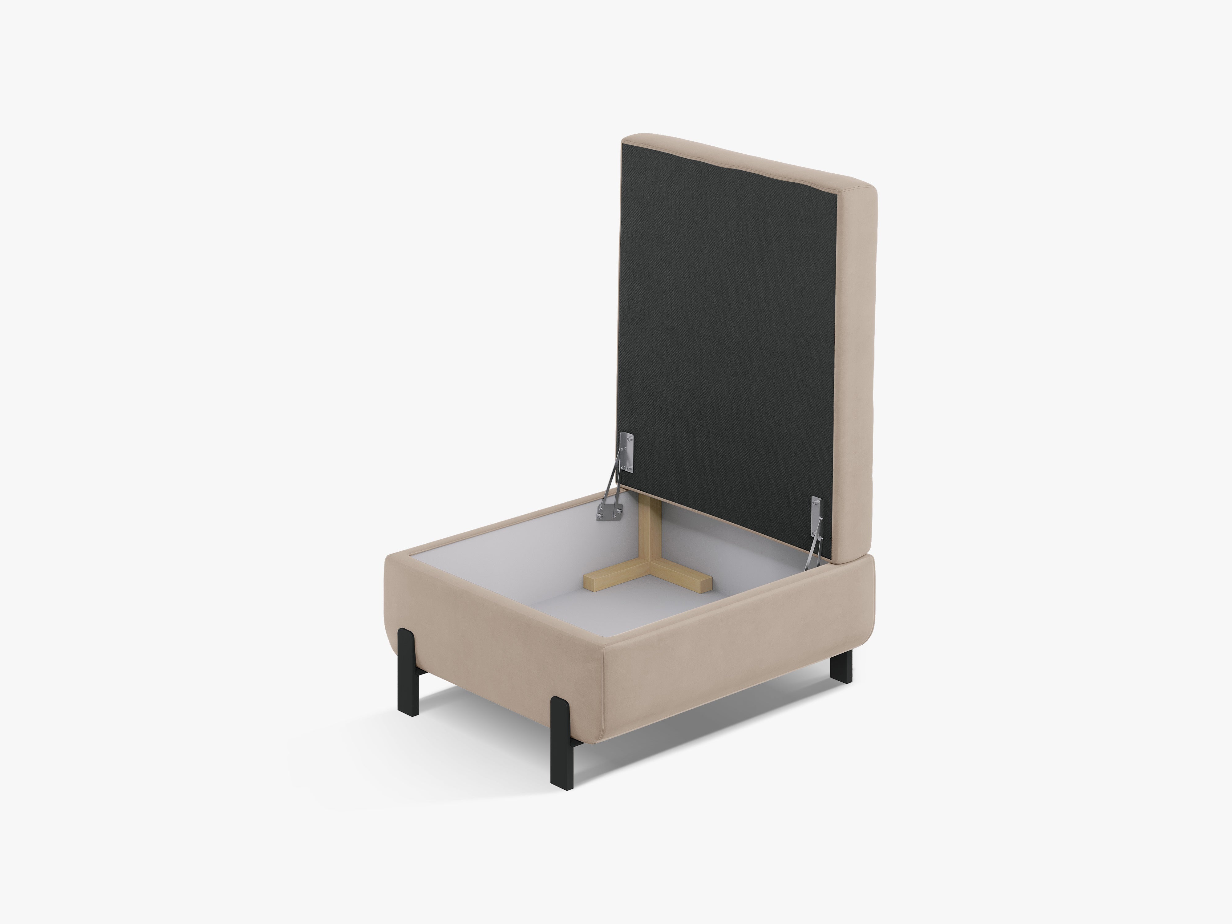 Puf sametový se schovkou GLORIA béžový